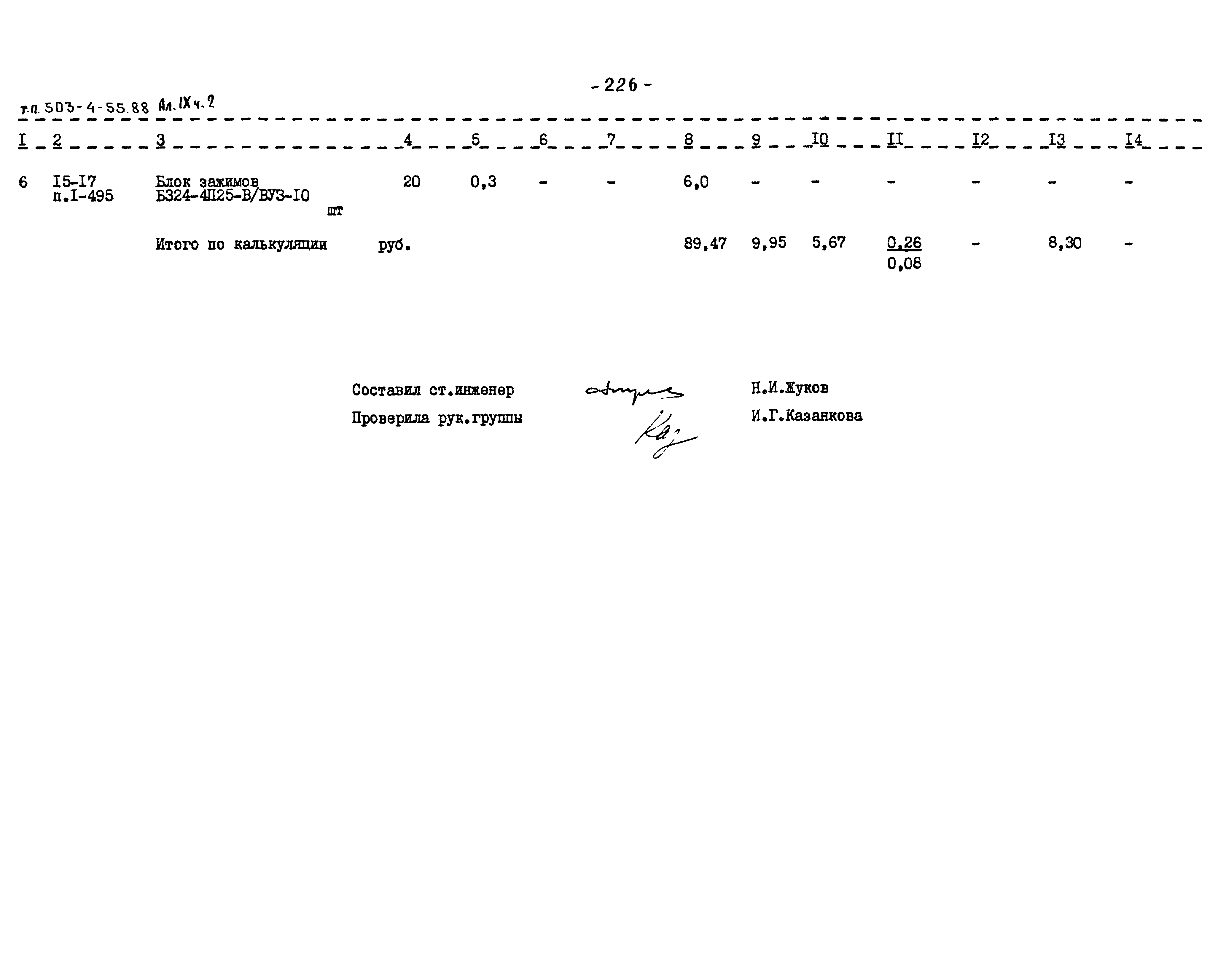 Типовой проект 503-4-55.88