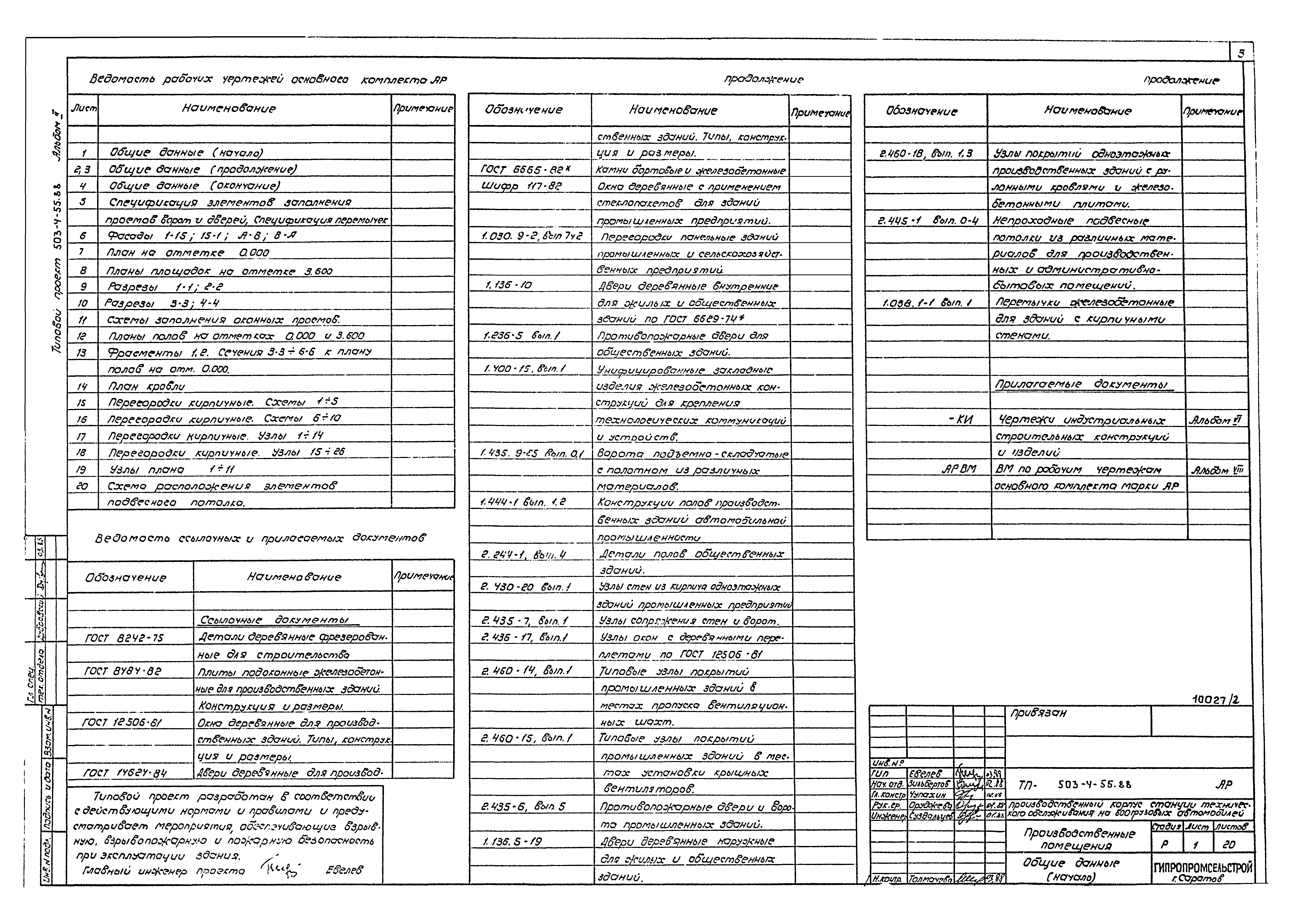 Типовой проект 503-4-55.88