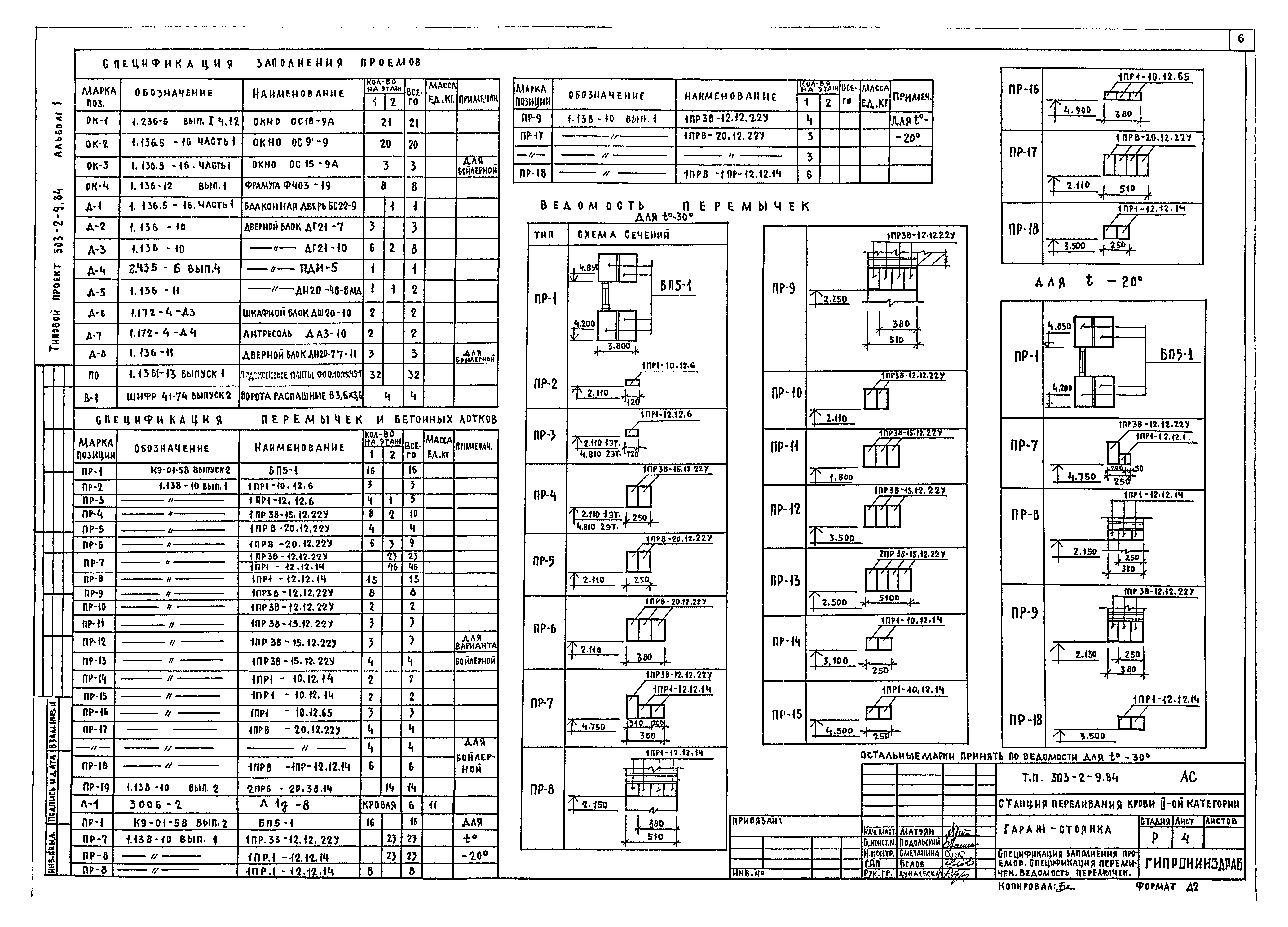 Типовой проект 503-2-9.84