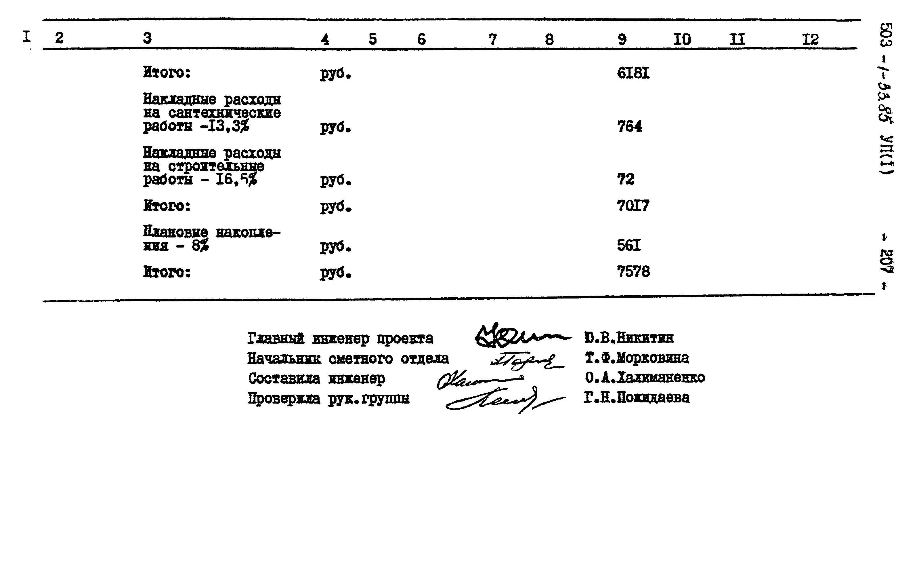 Типовой проект 503-1-33.85