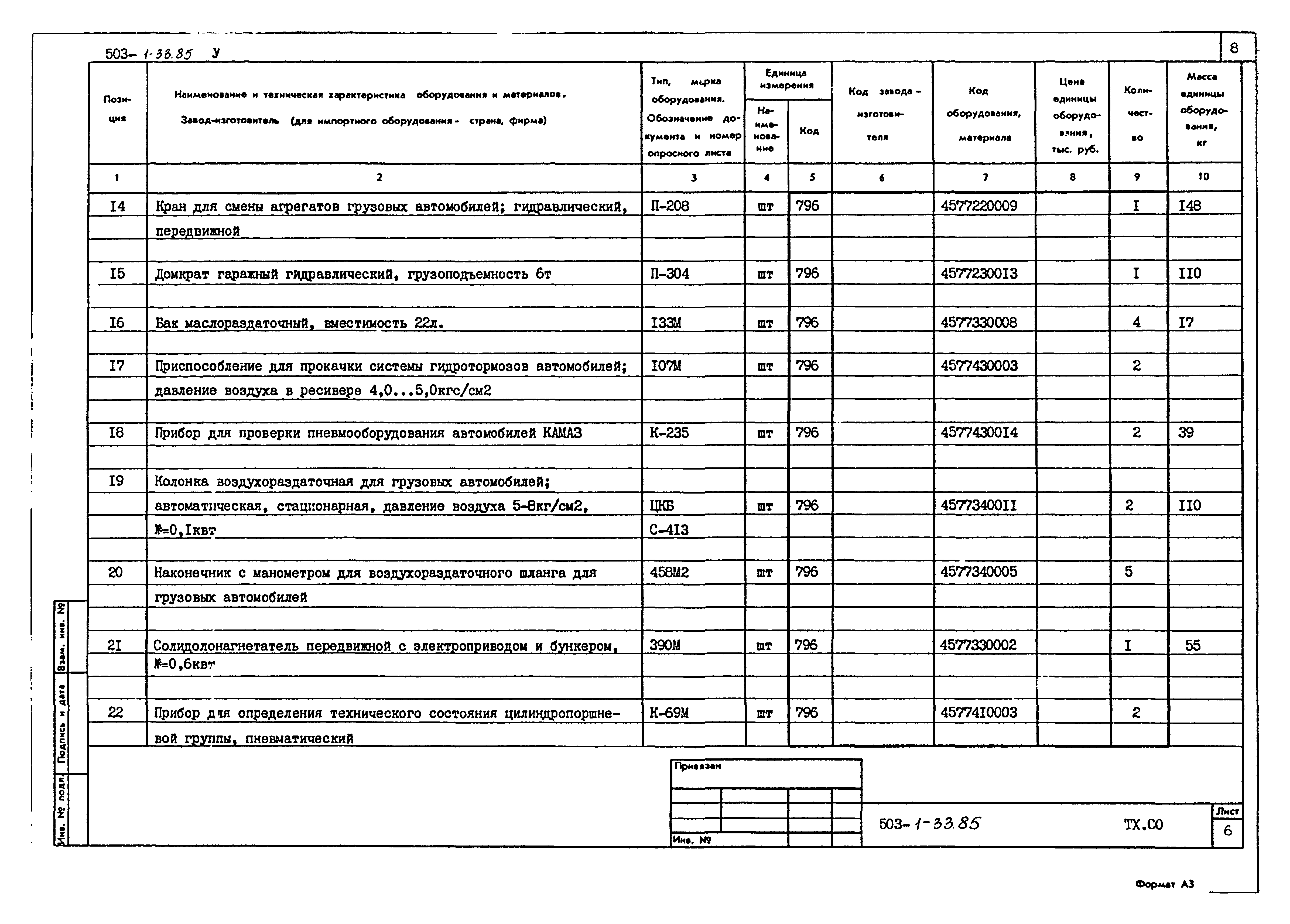 Типовой проект 503-1-33.85