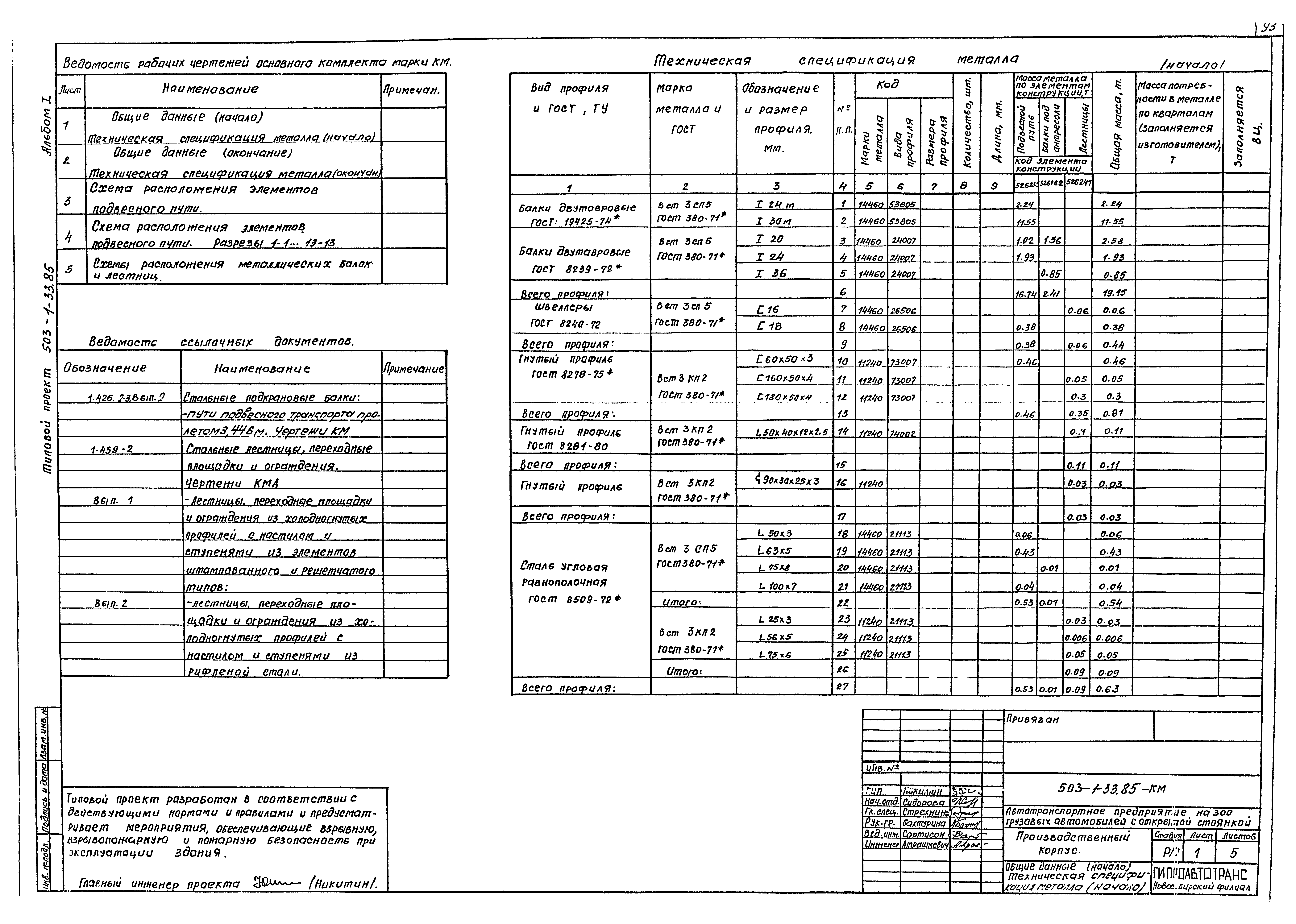 Типовой проект 503-1-33.85