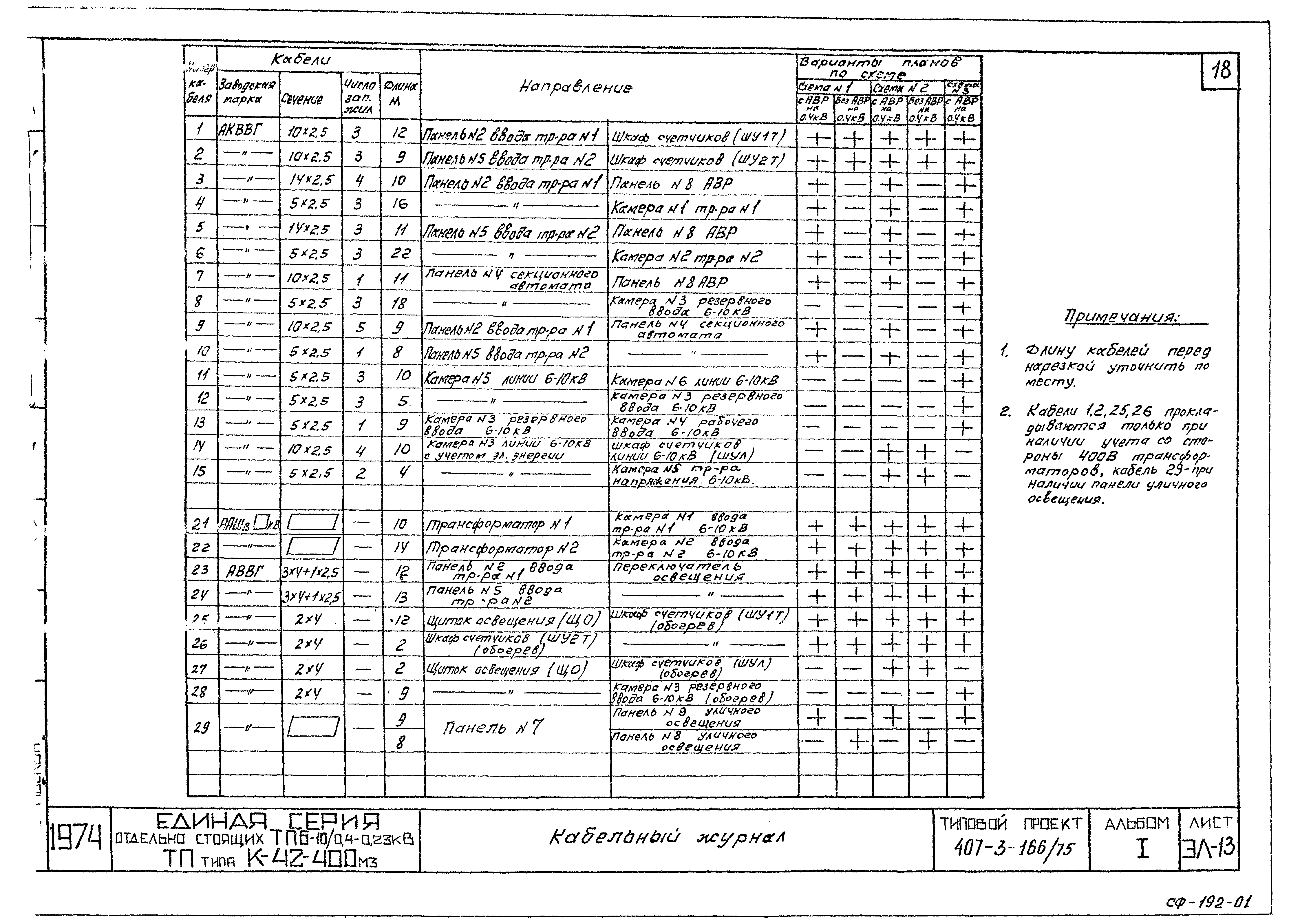 Типовой проект 407-3-166/75