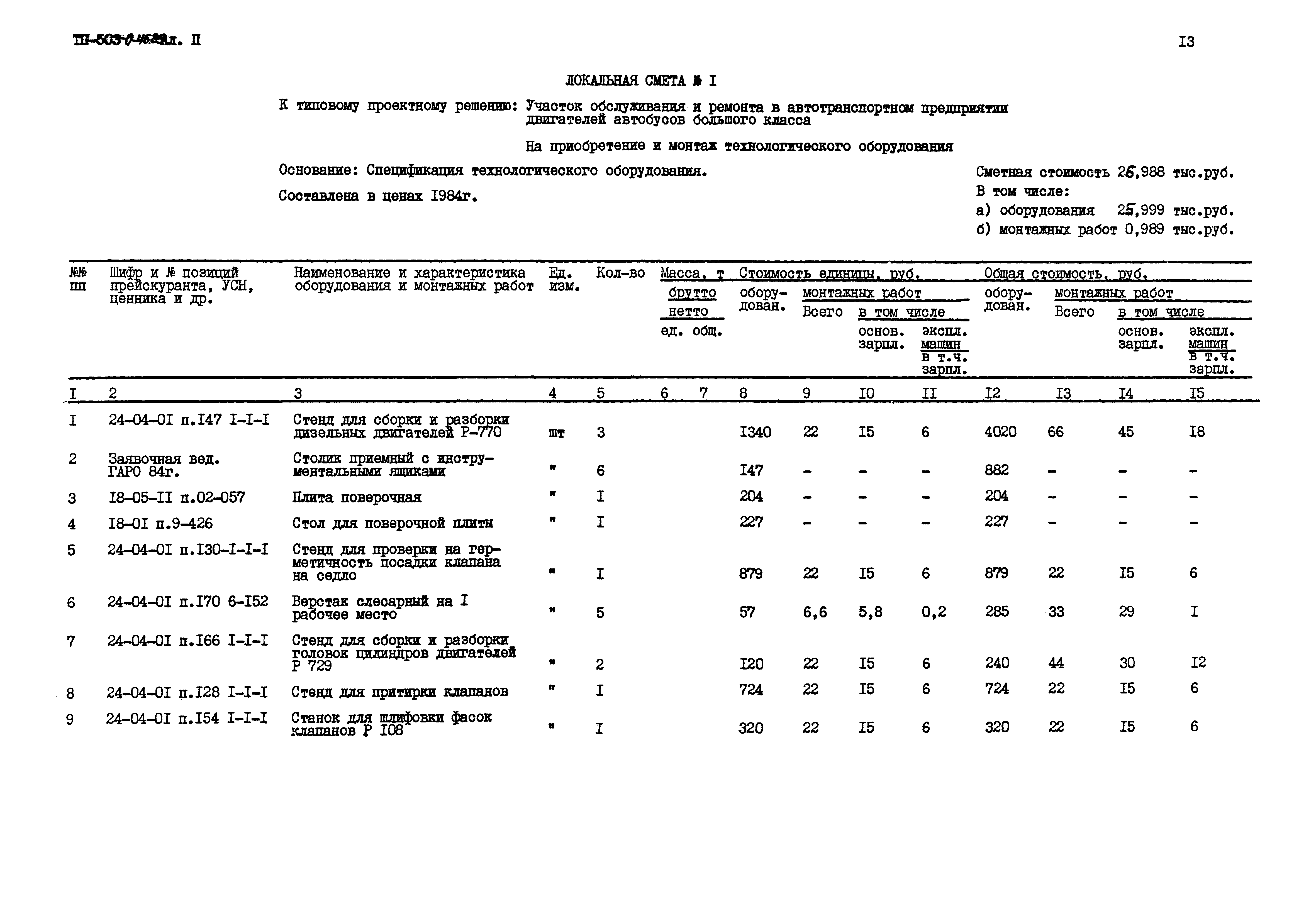 Типовые проектные решения 503-0-46.85