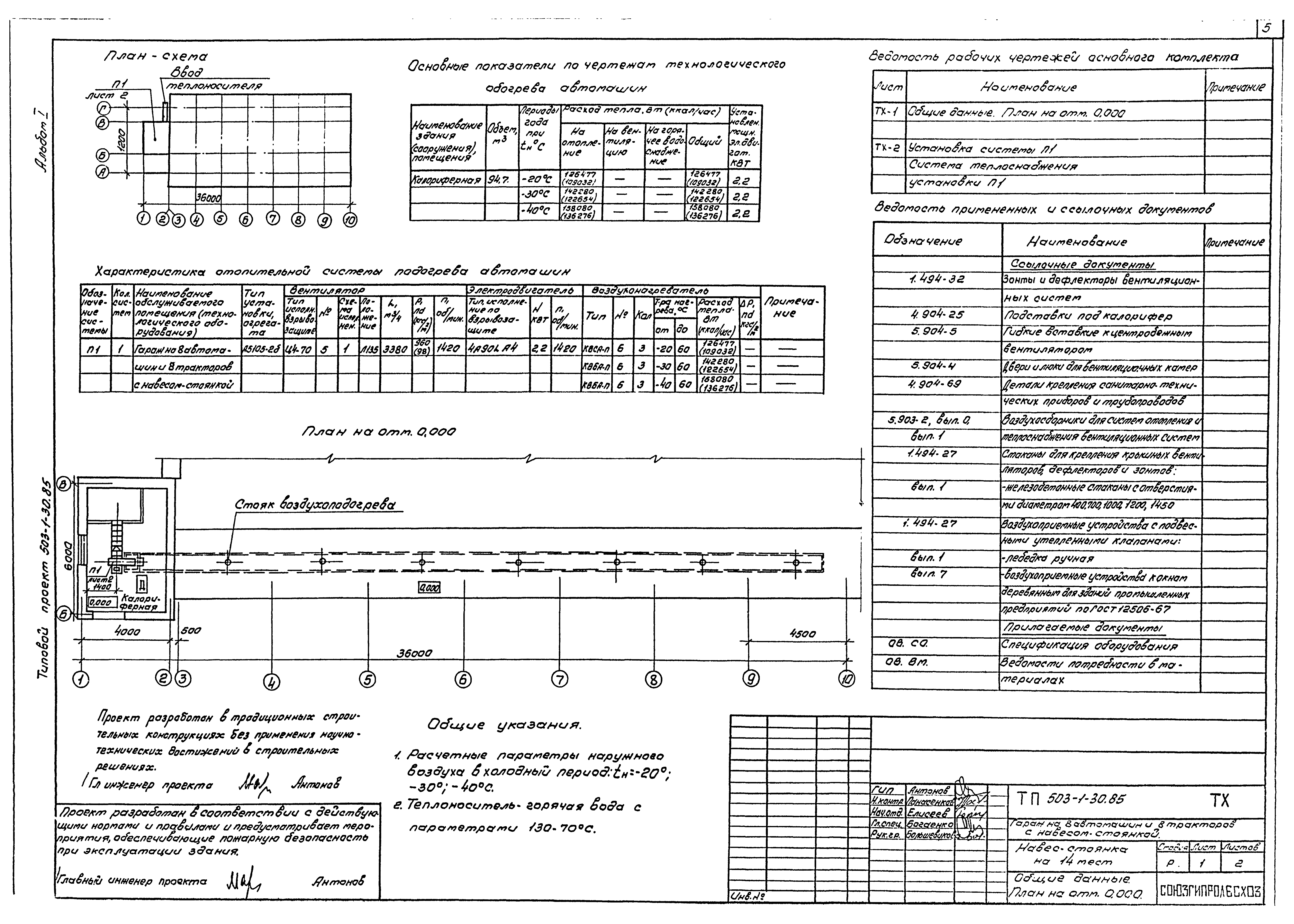 Типовой проект 503-1-30.85