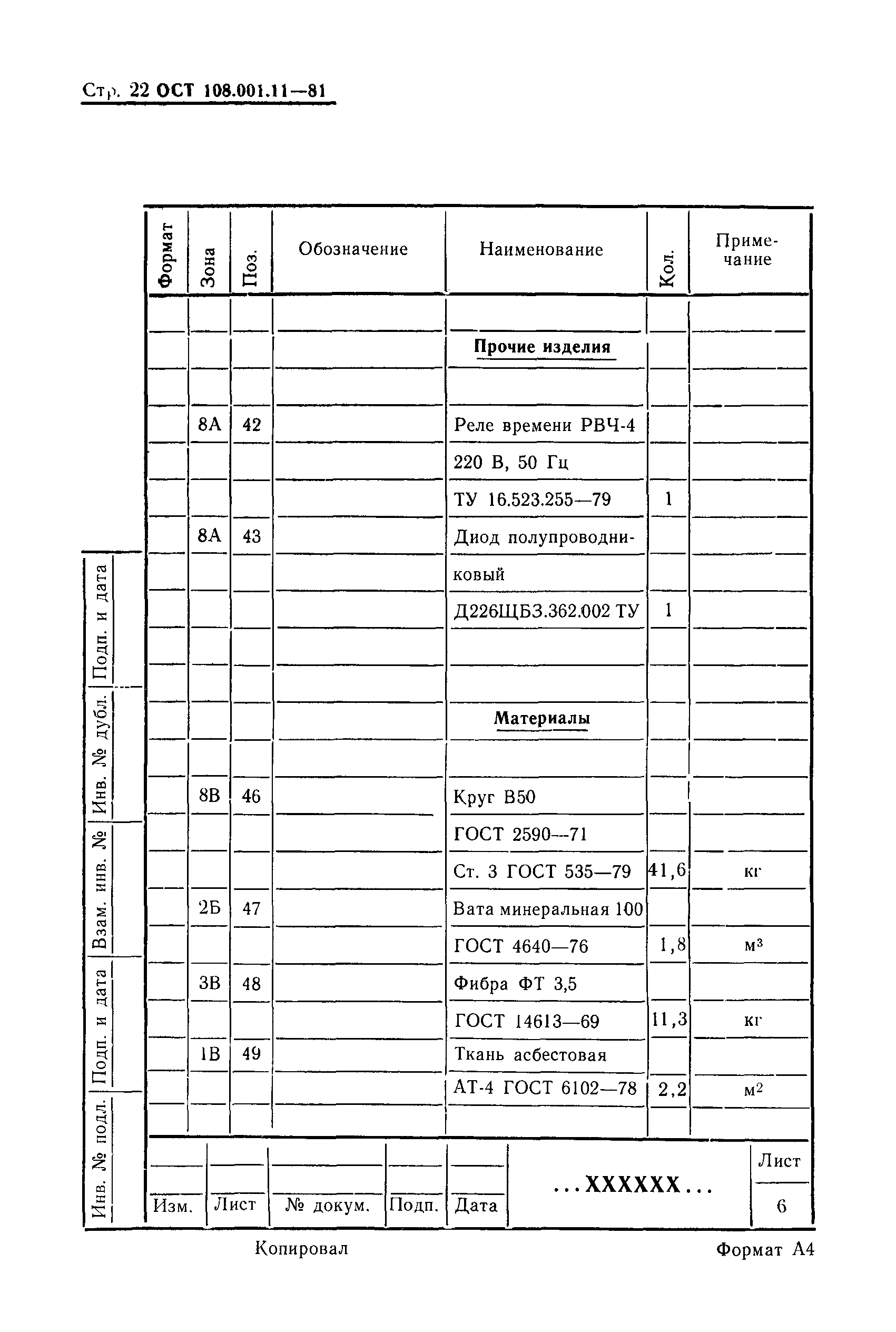 ОСТ 108.001.11-81