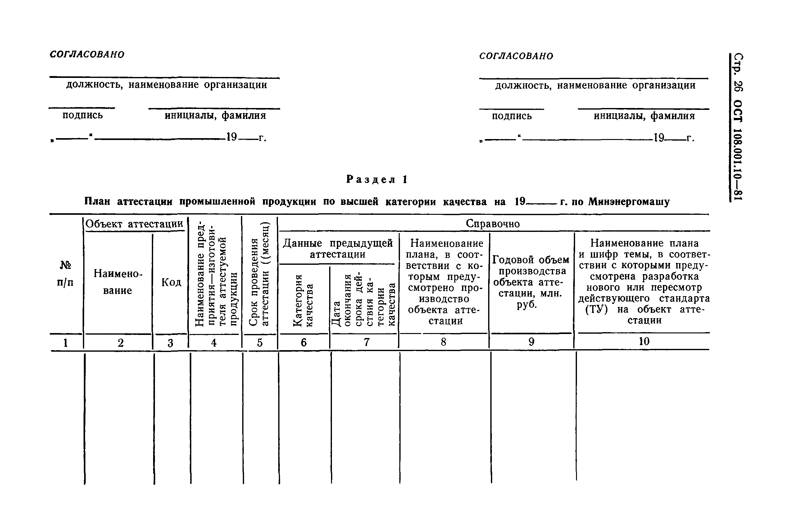 ОСТ 108.001.10-81