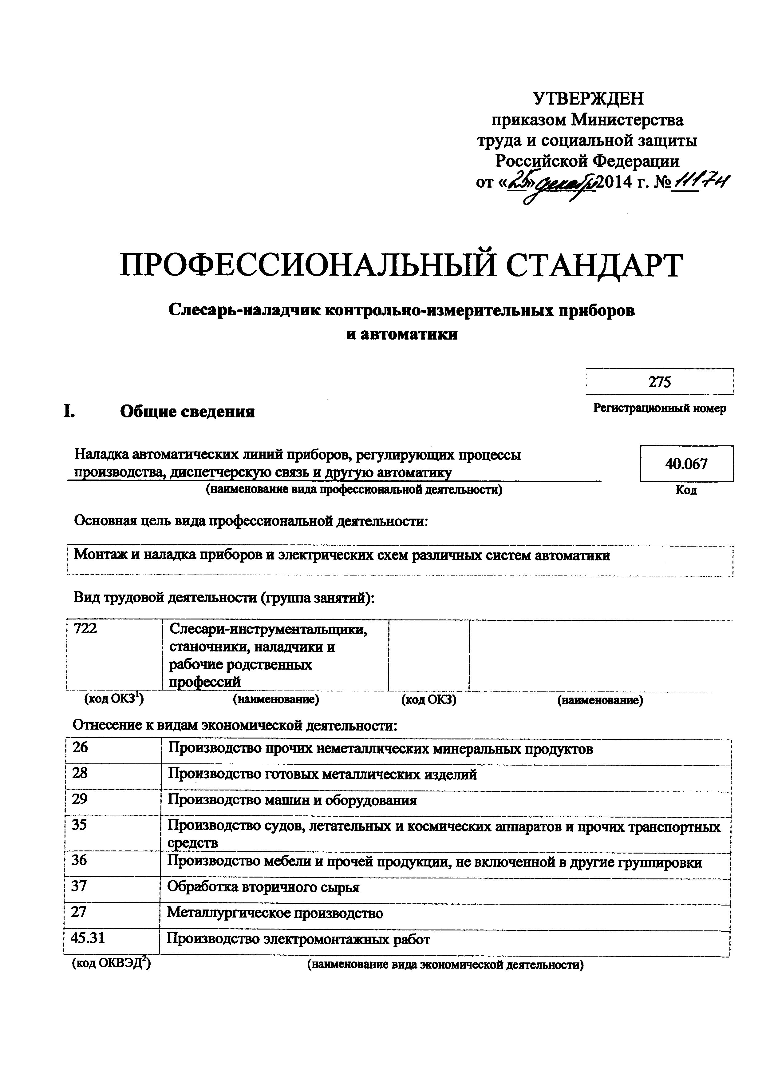 Приказ 1117н