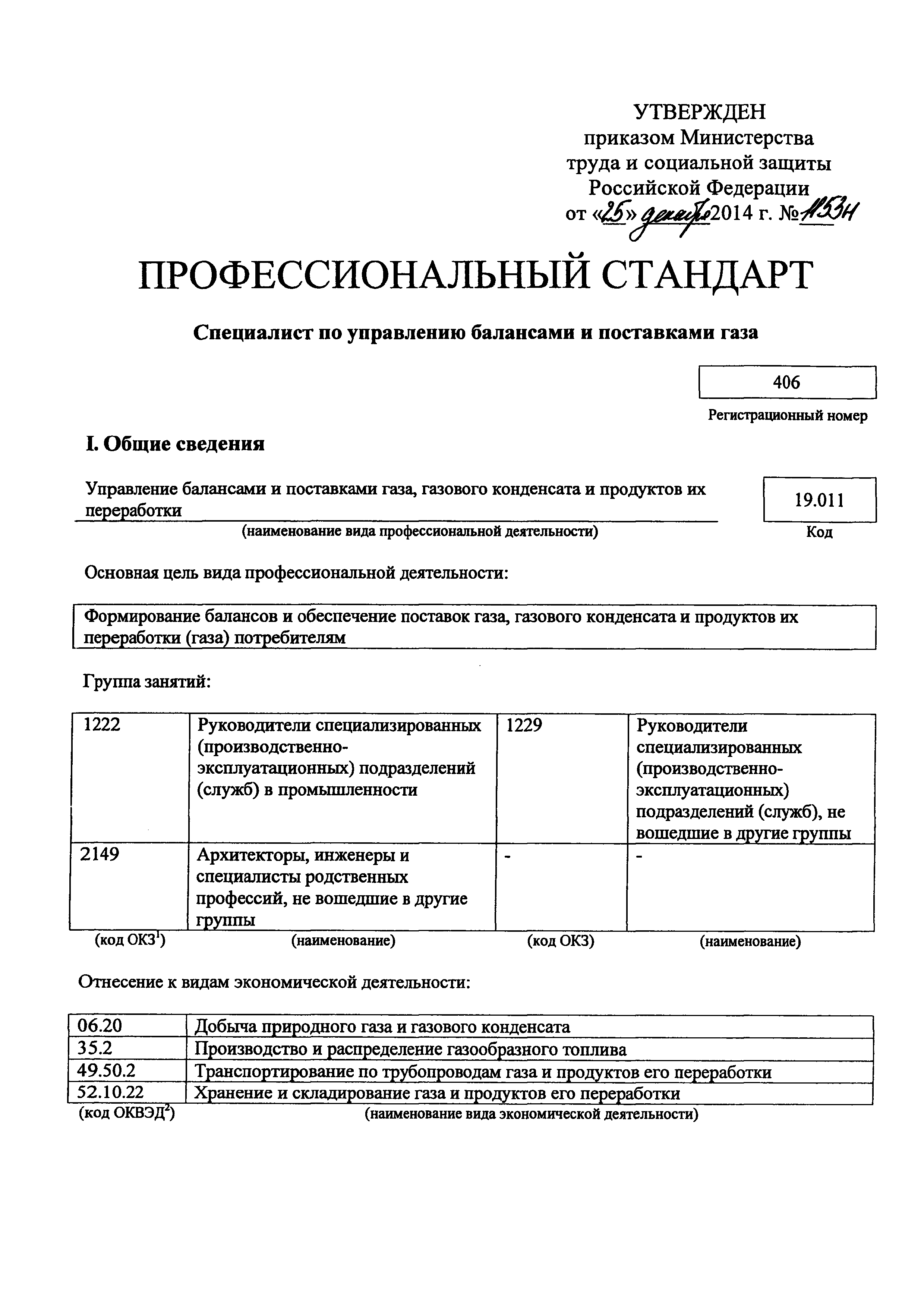 Приказ 1153н