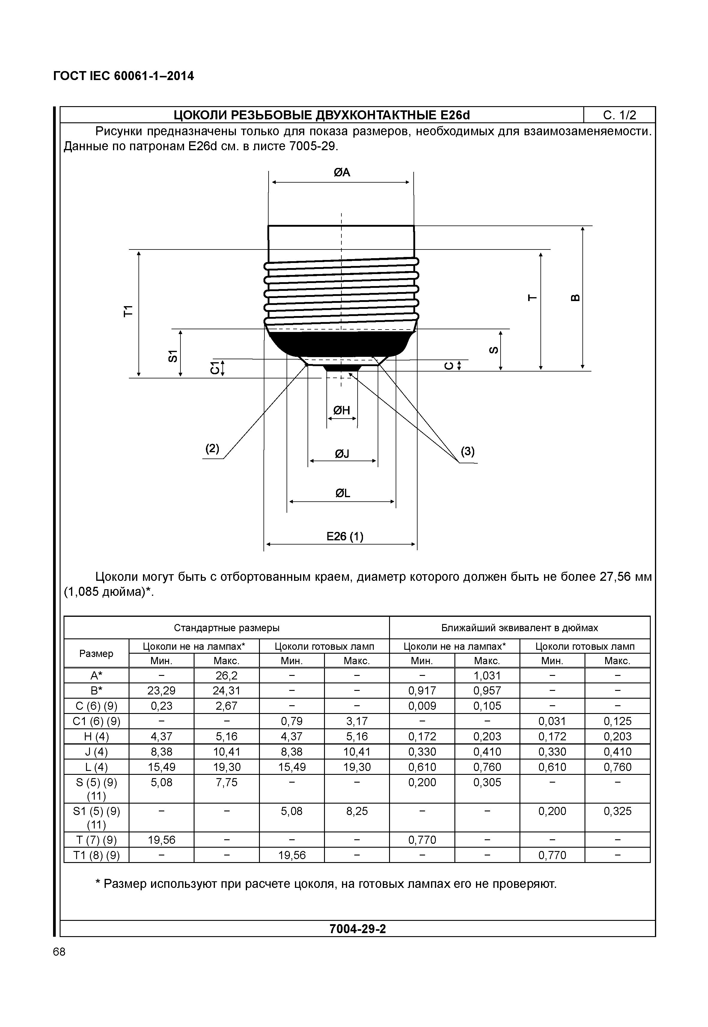 ГОСТ IEC 60061-1-2014