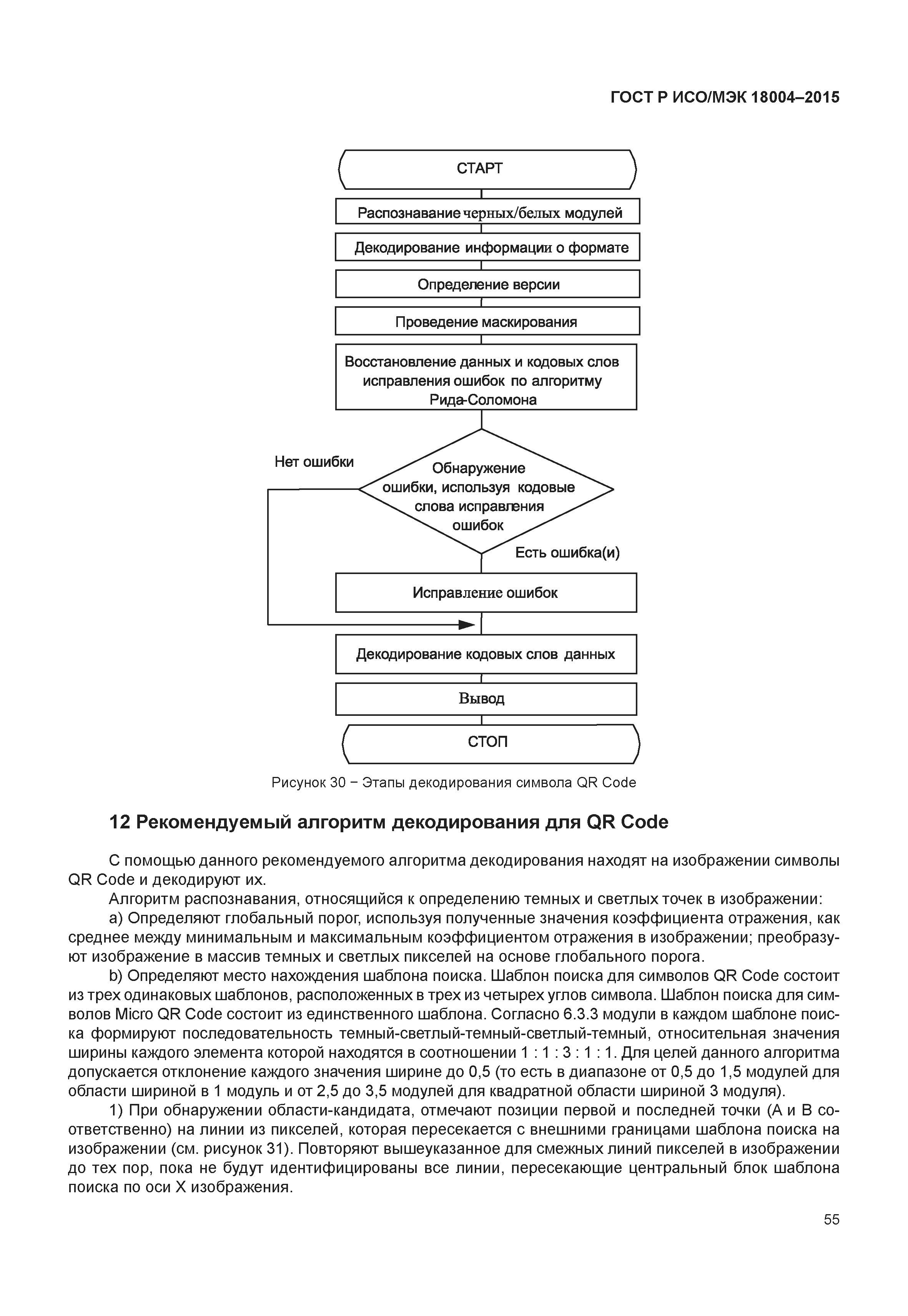 ГОСТ Р ИСО/МЭК 18004-2015