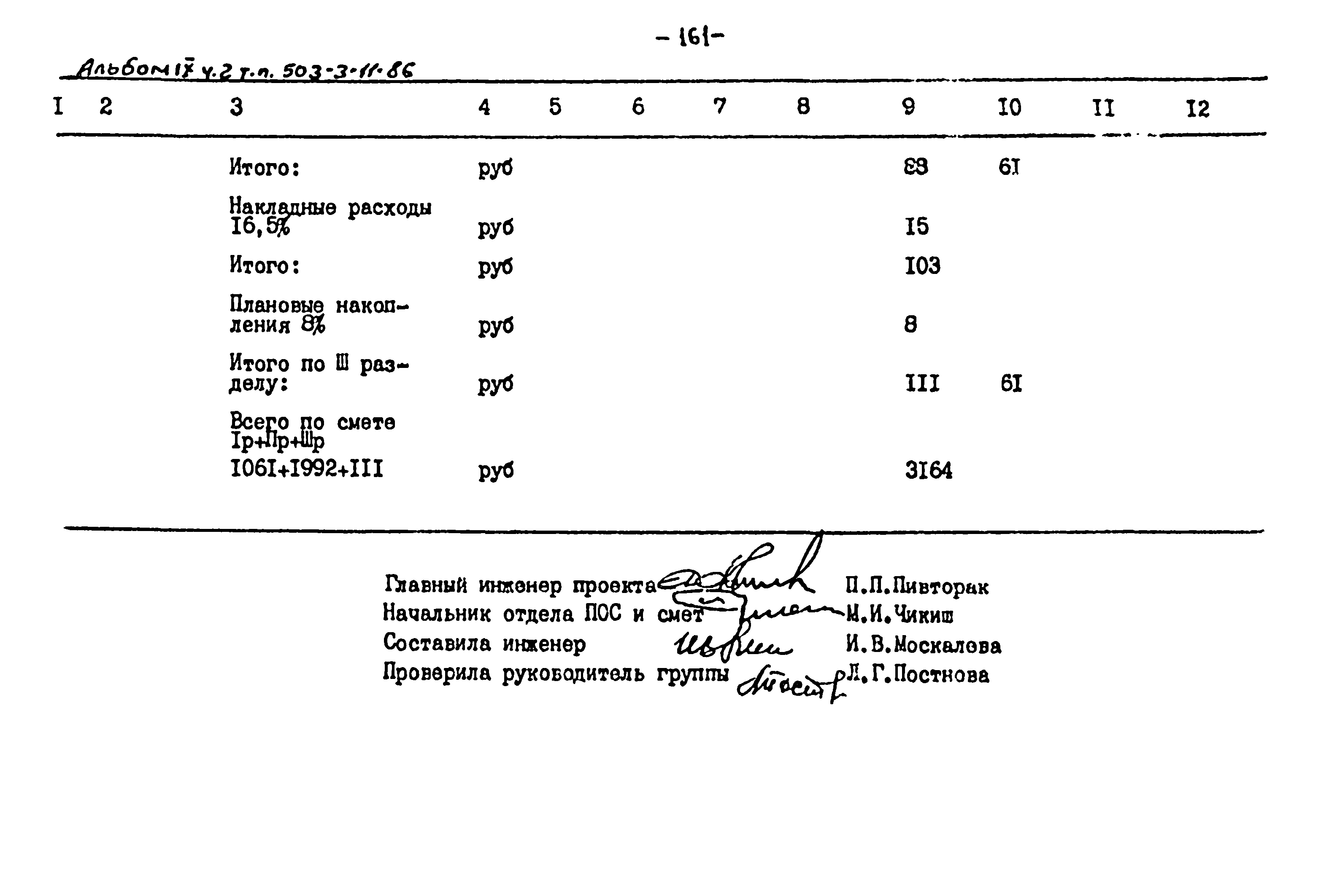 Типовой проект 503-3-11.86