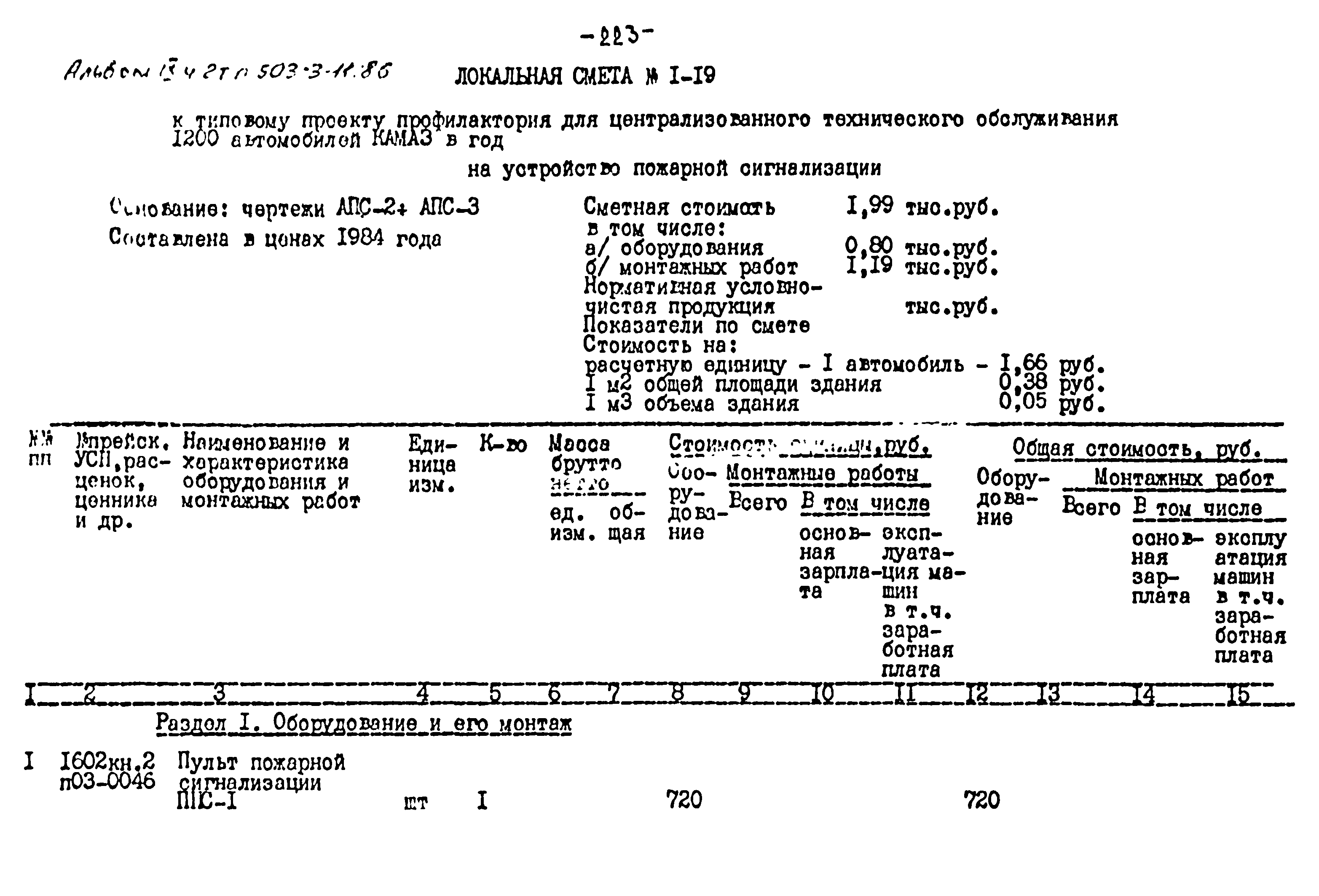 Типовой проект 503-3-11.86