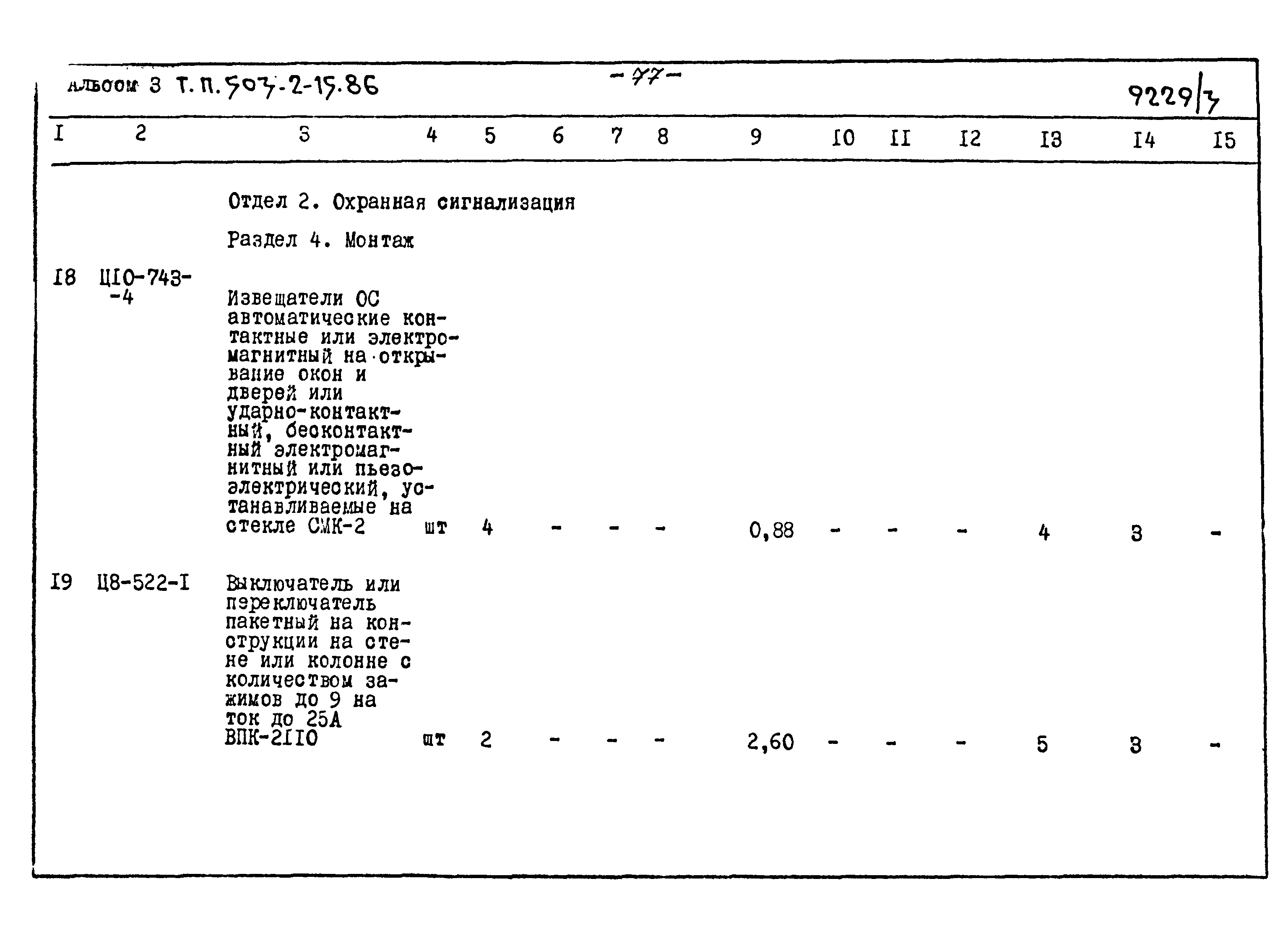 Типовой проект 503-2-15.86