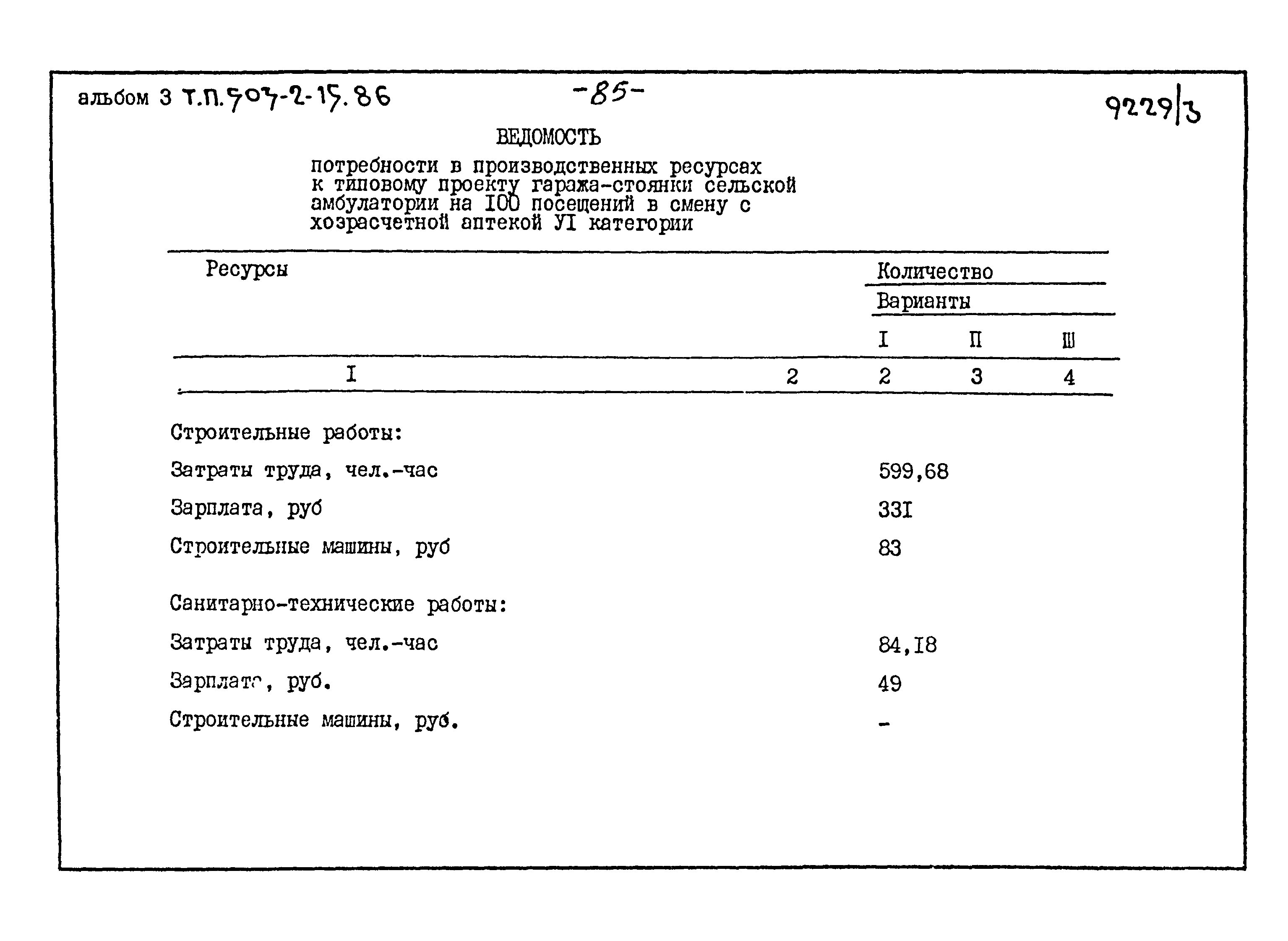Типовой проект 503-2-15.86