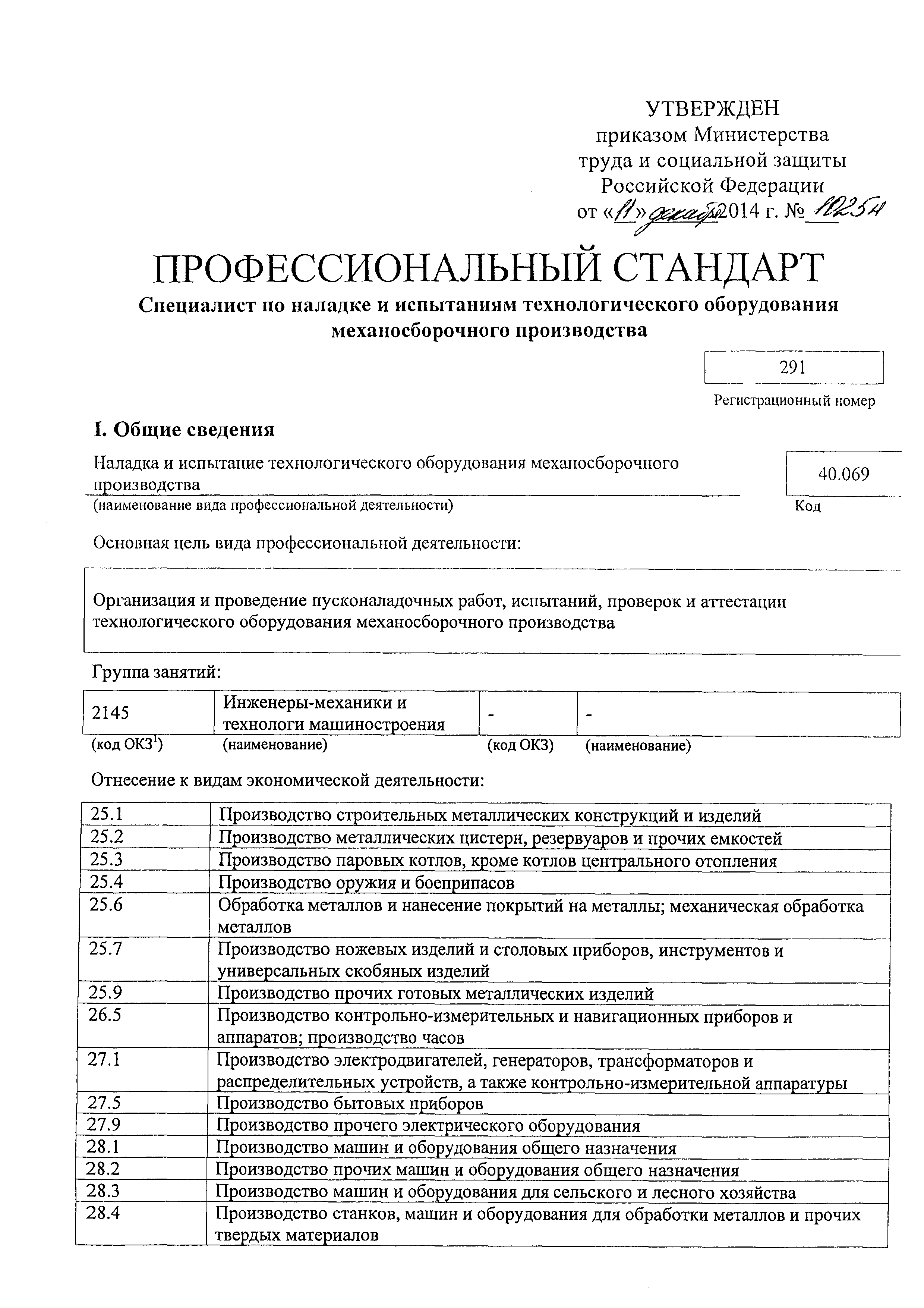 Приказ 1025н