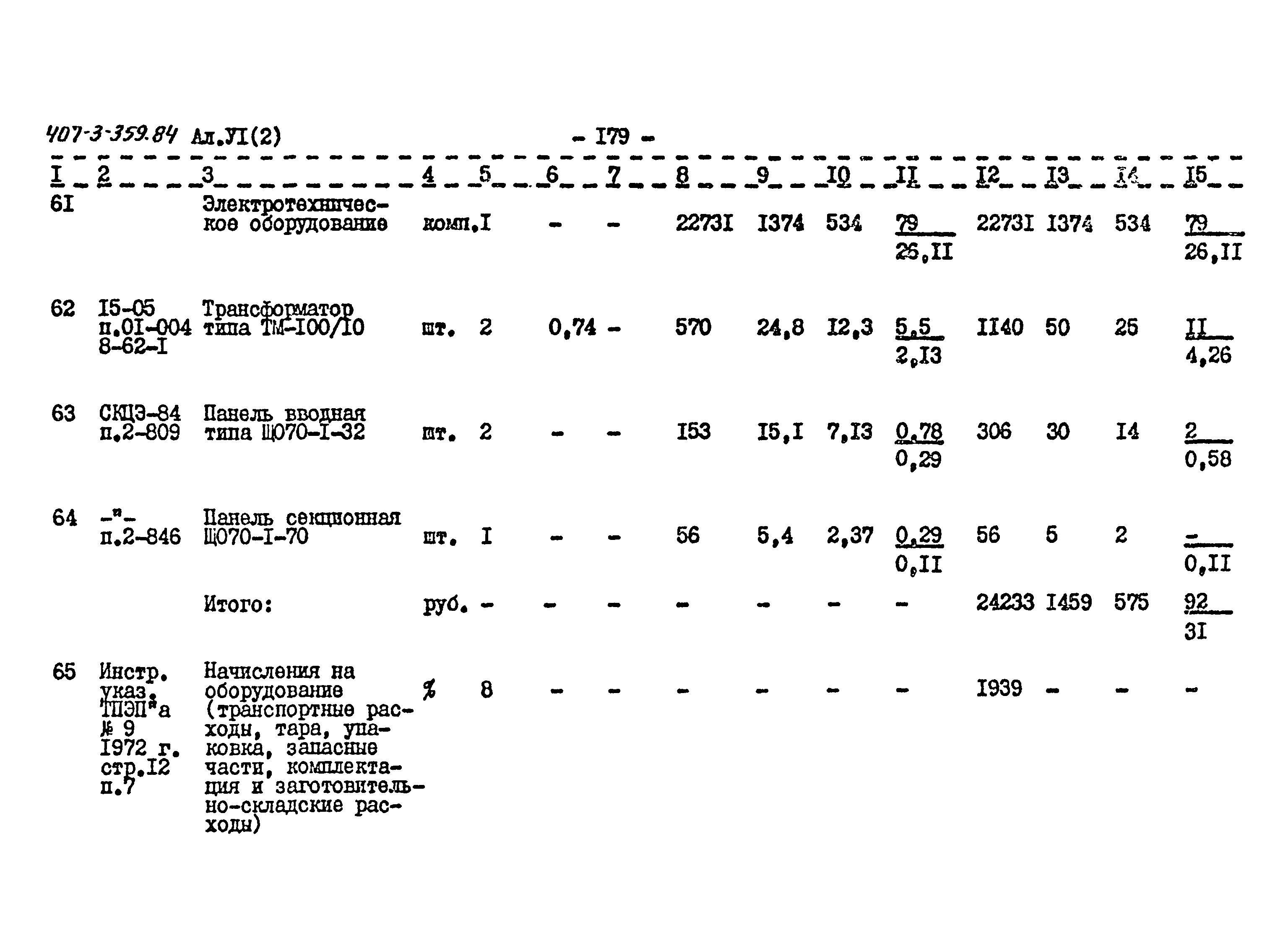 Типовой проект 407-3-359.84