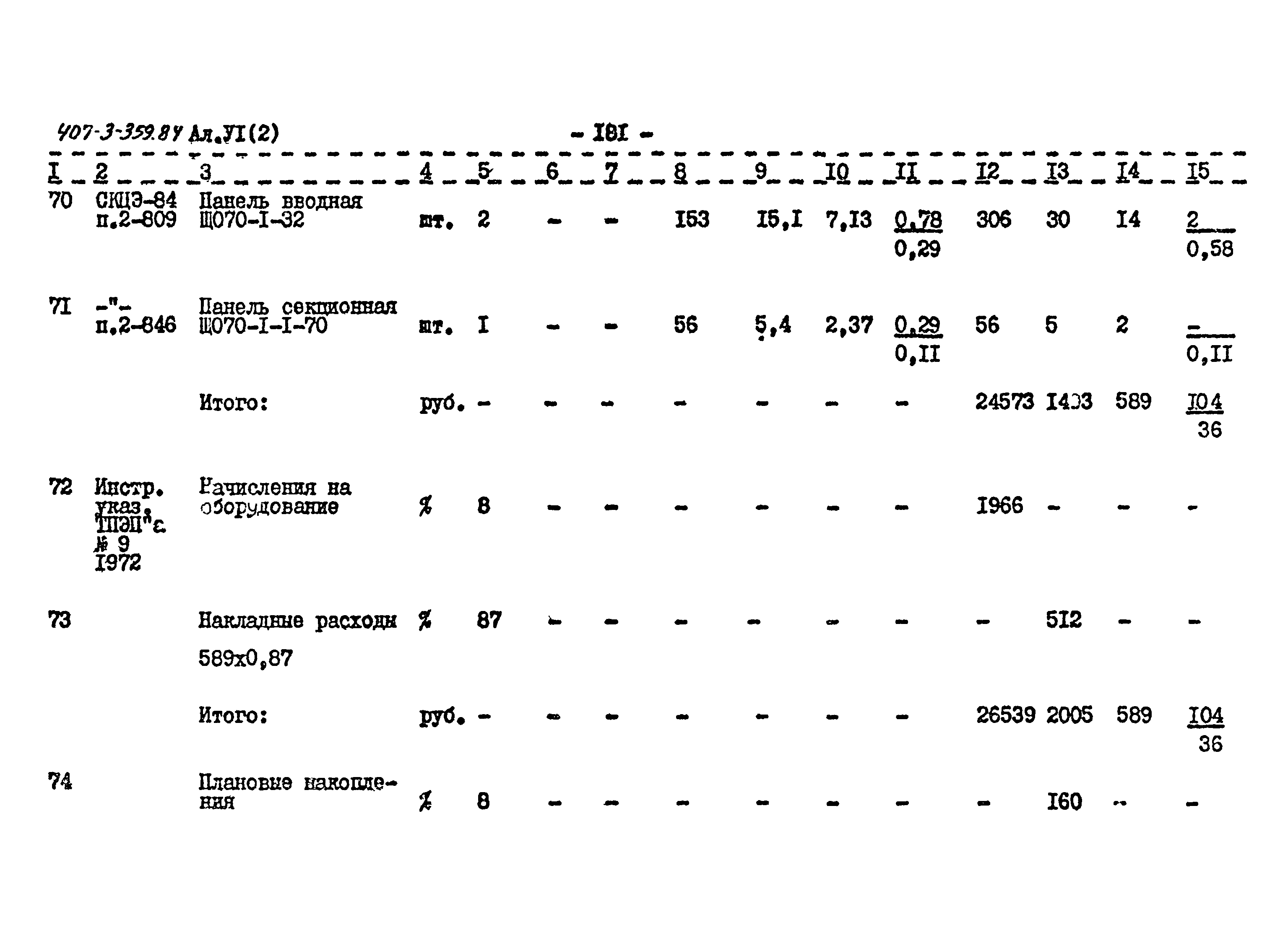 Типовой проект 407-3-359.84