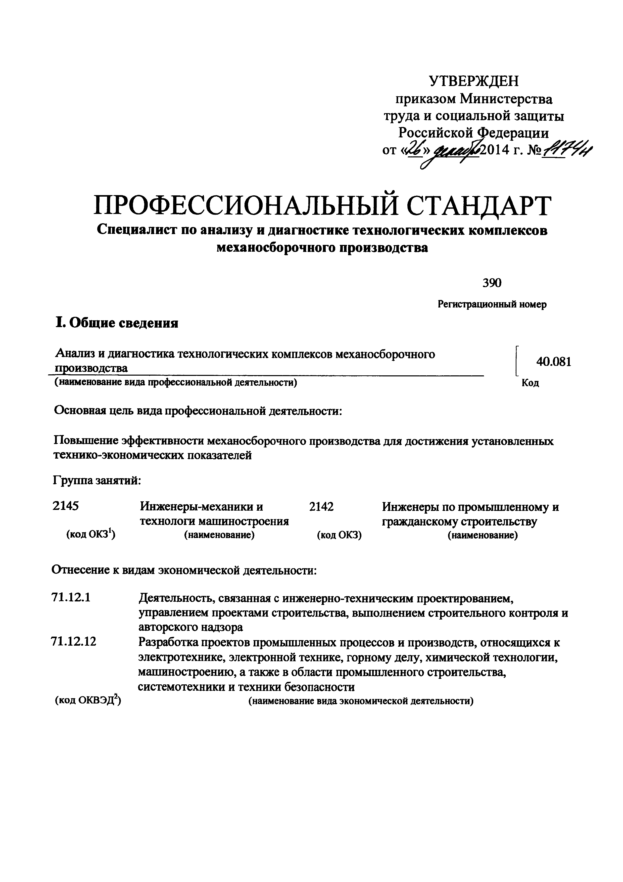 Приказ 1174н