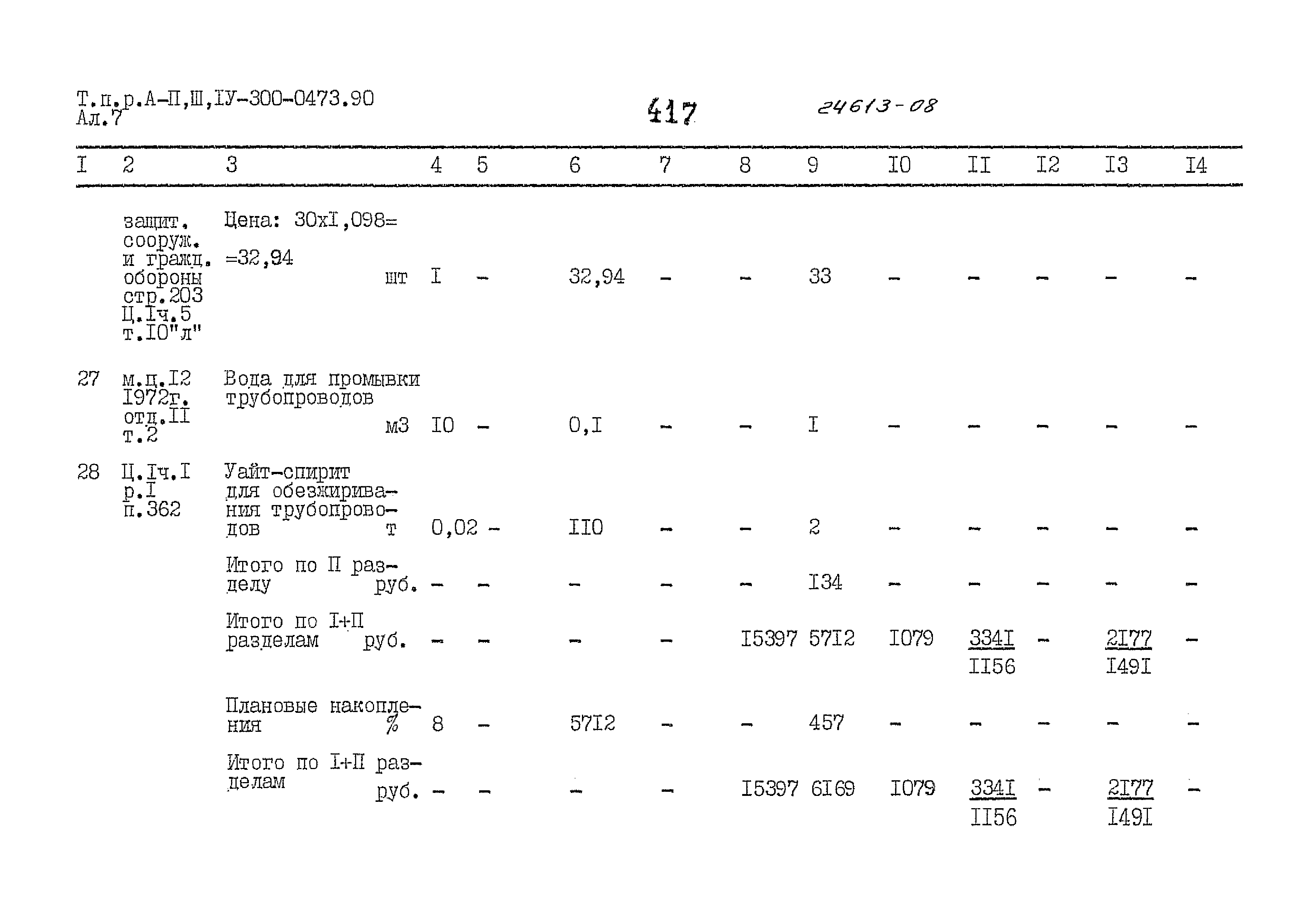 Типовые проектные решения А-II,III,IV-300-0473.90