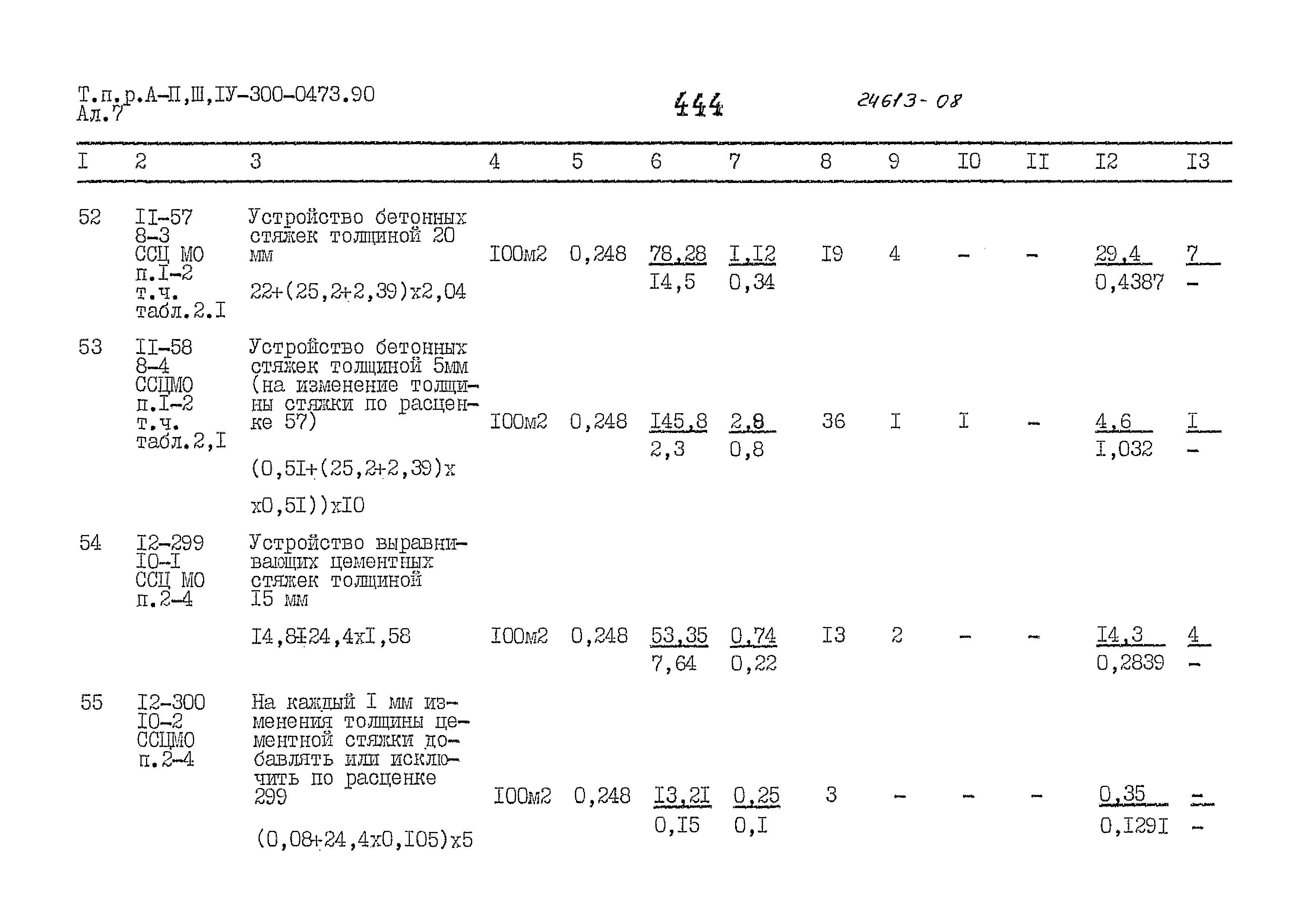 Типовые проектные решения А-II,III,IV-300-0473.90