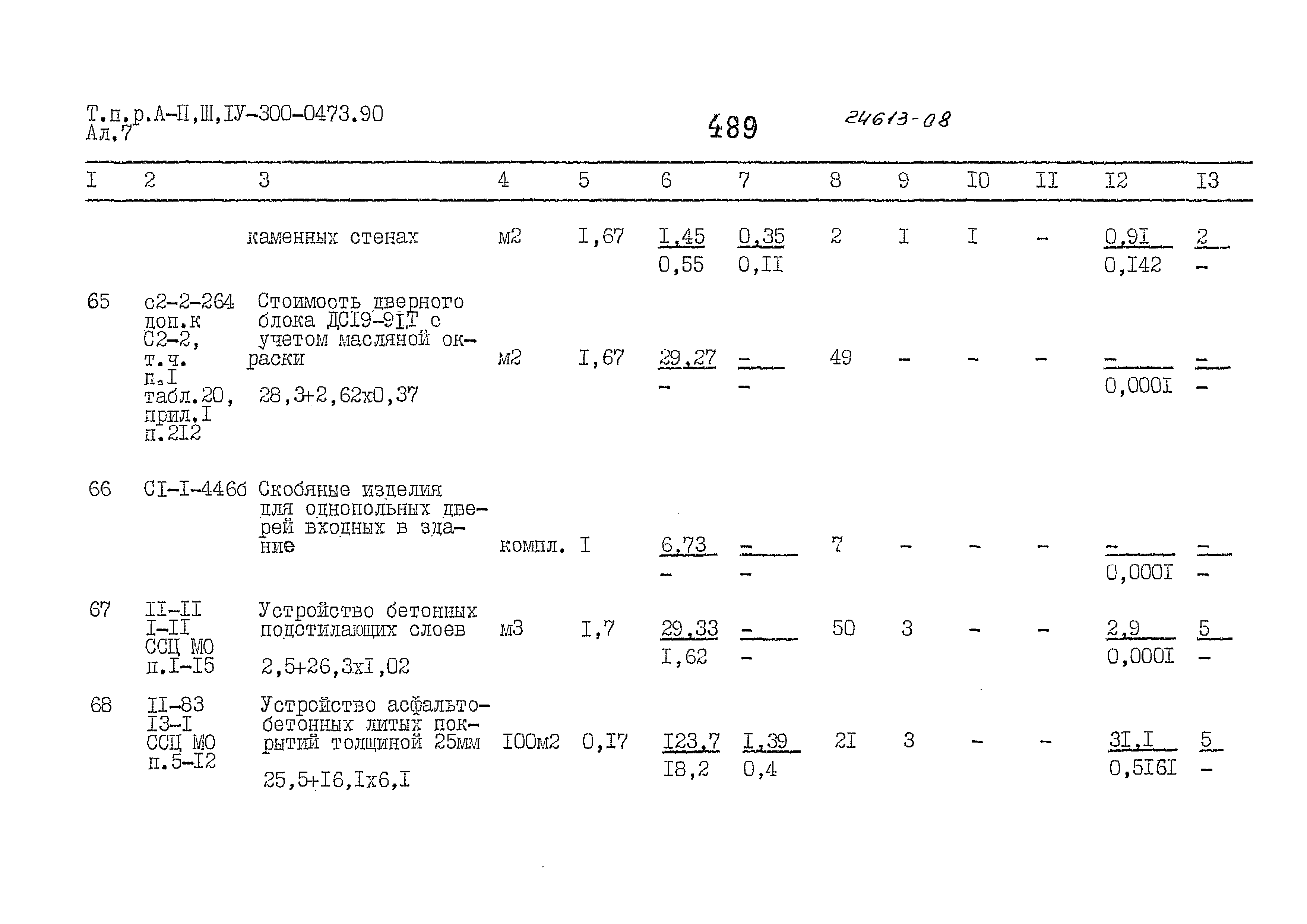 Типовые проектные решения А-II,III,IV-300-0473.90