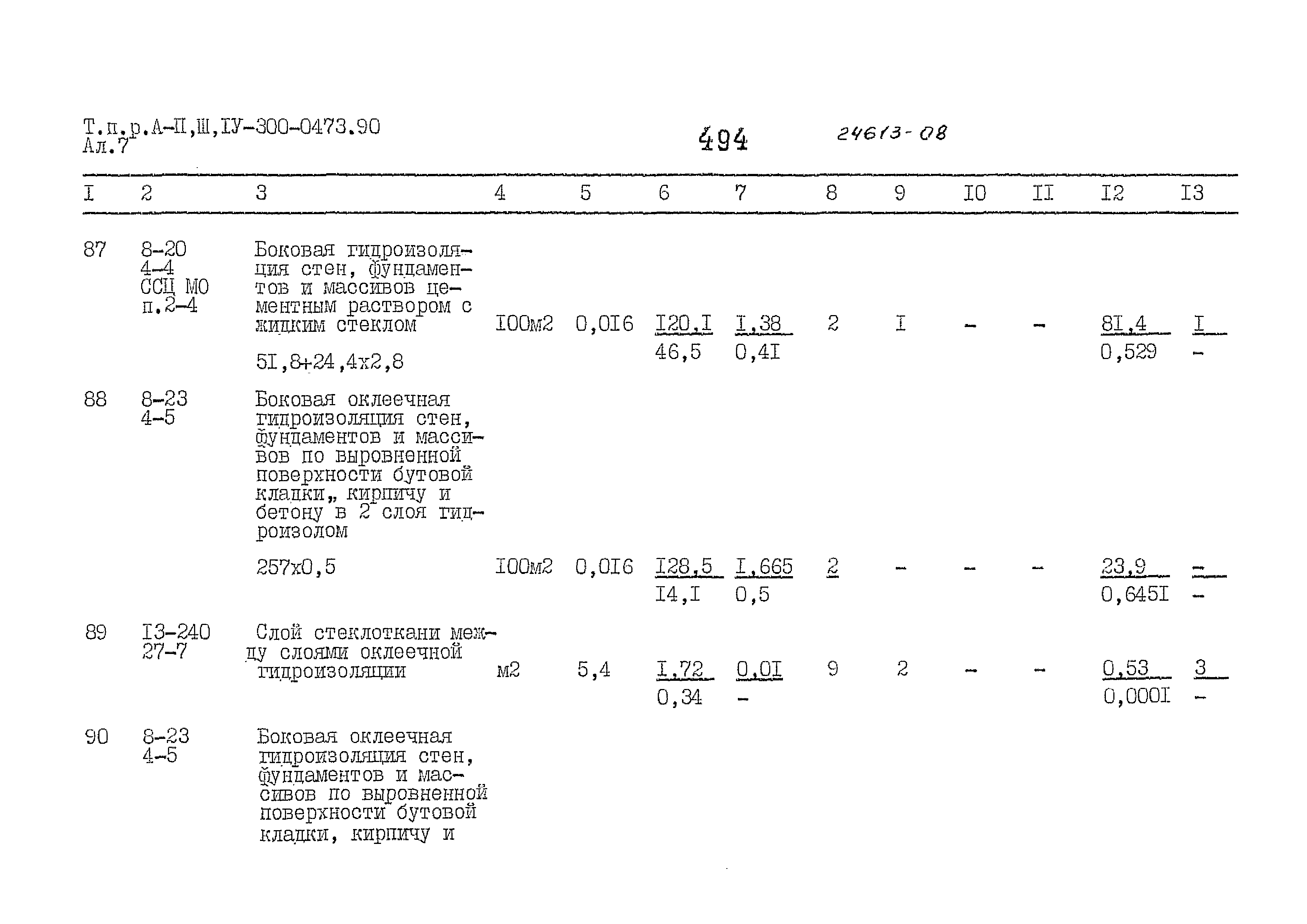 Типовые проектные решения А-II,III,IV-300-0473.90