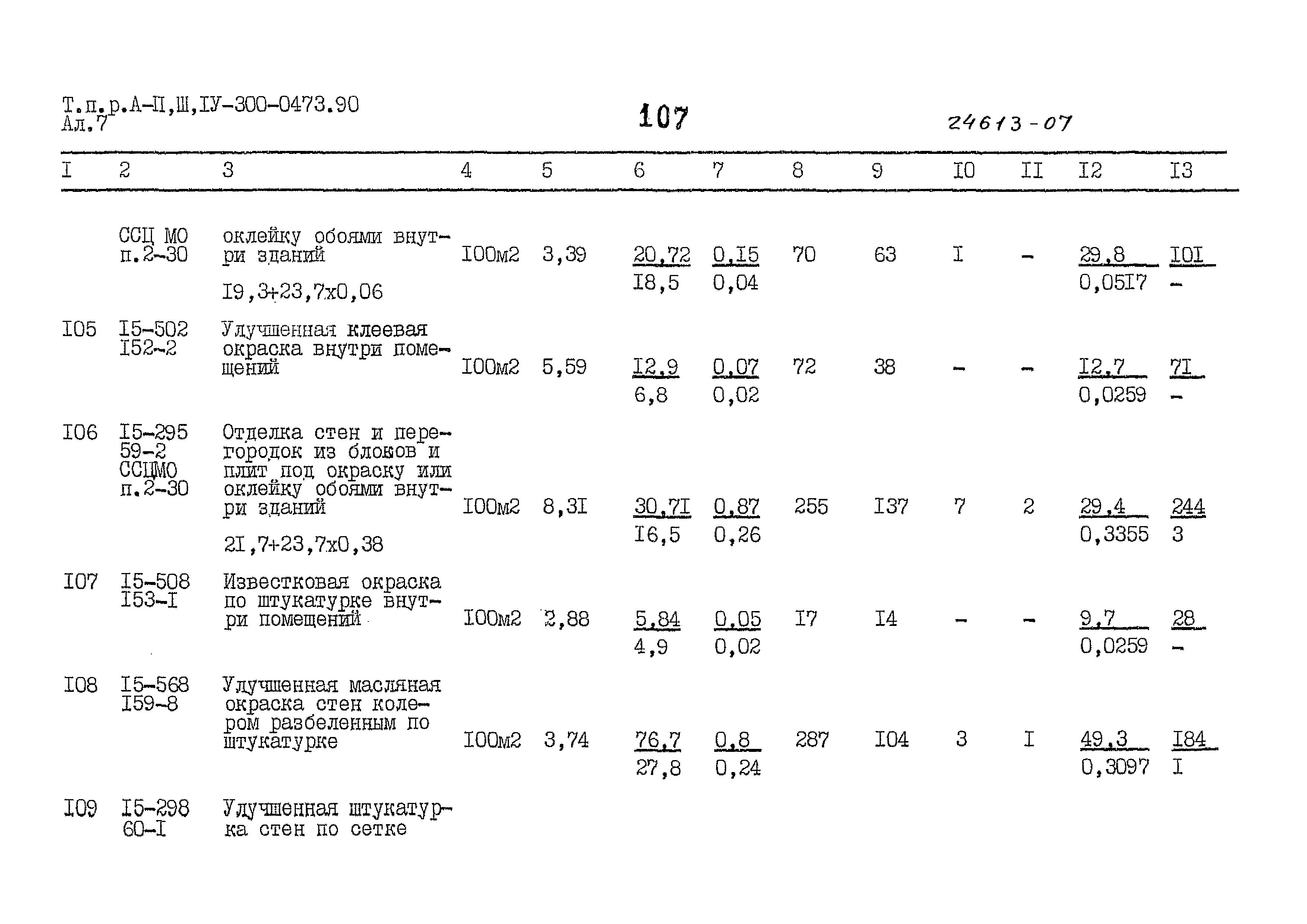 Типовые проектные решения А-II,III,IV-300-0473.90