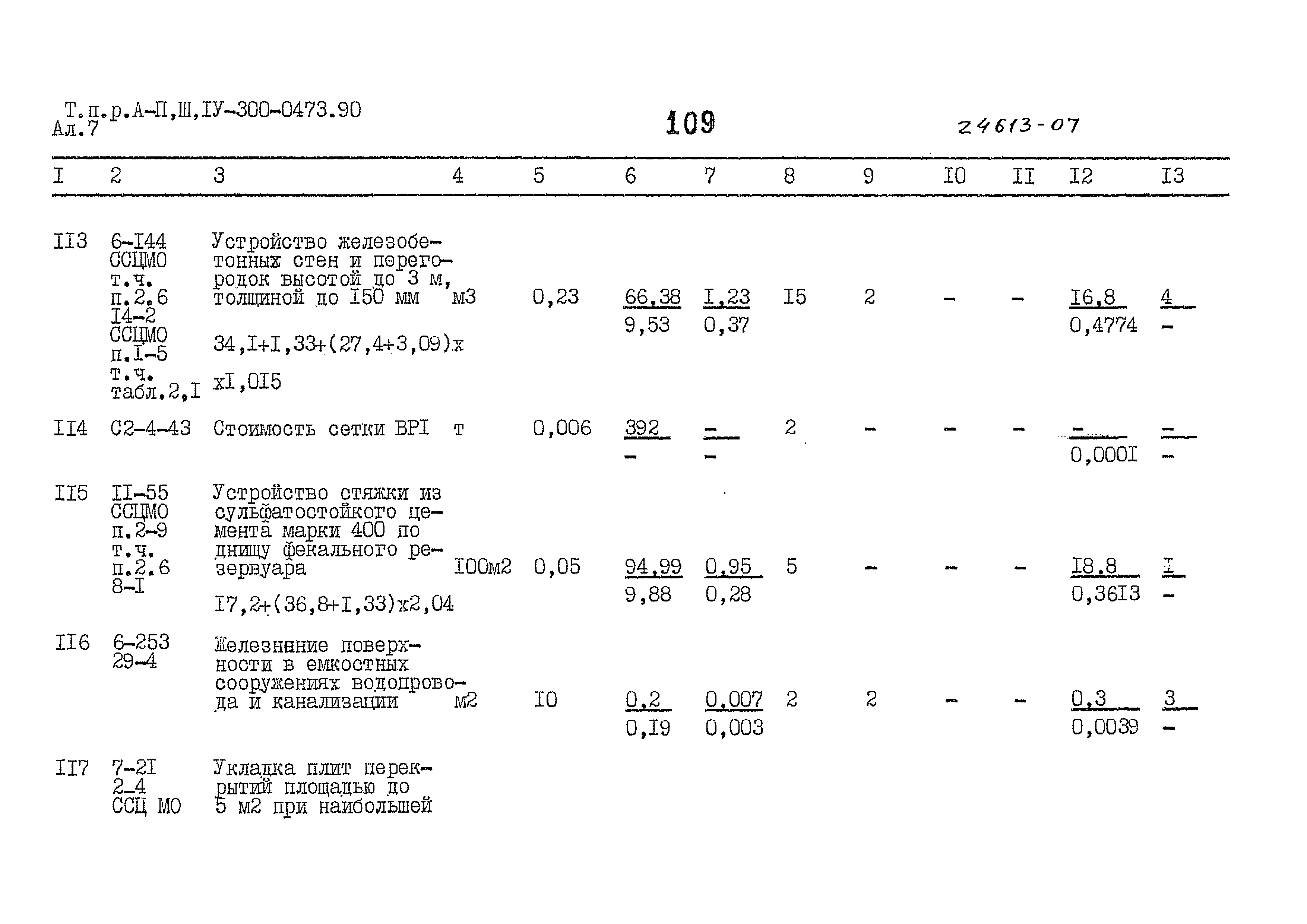 Типовые проектные решения А-II,III,IV-300-0473.90