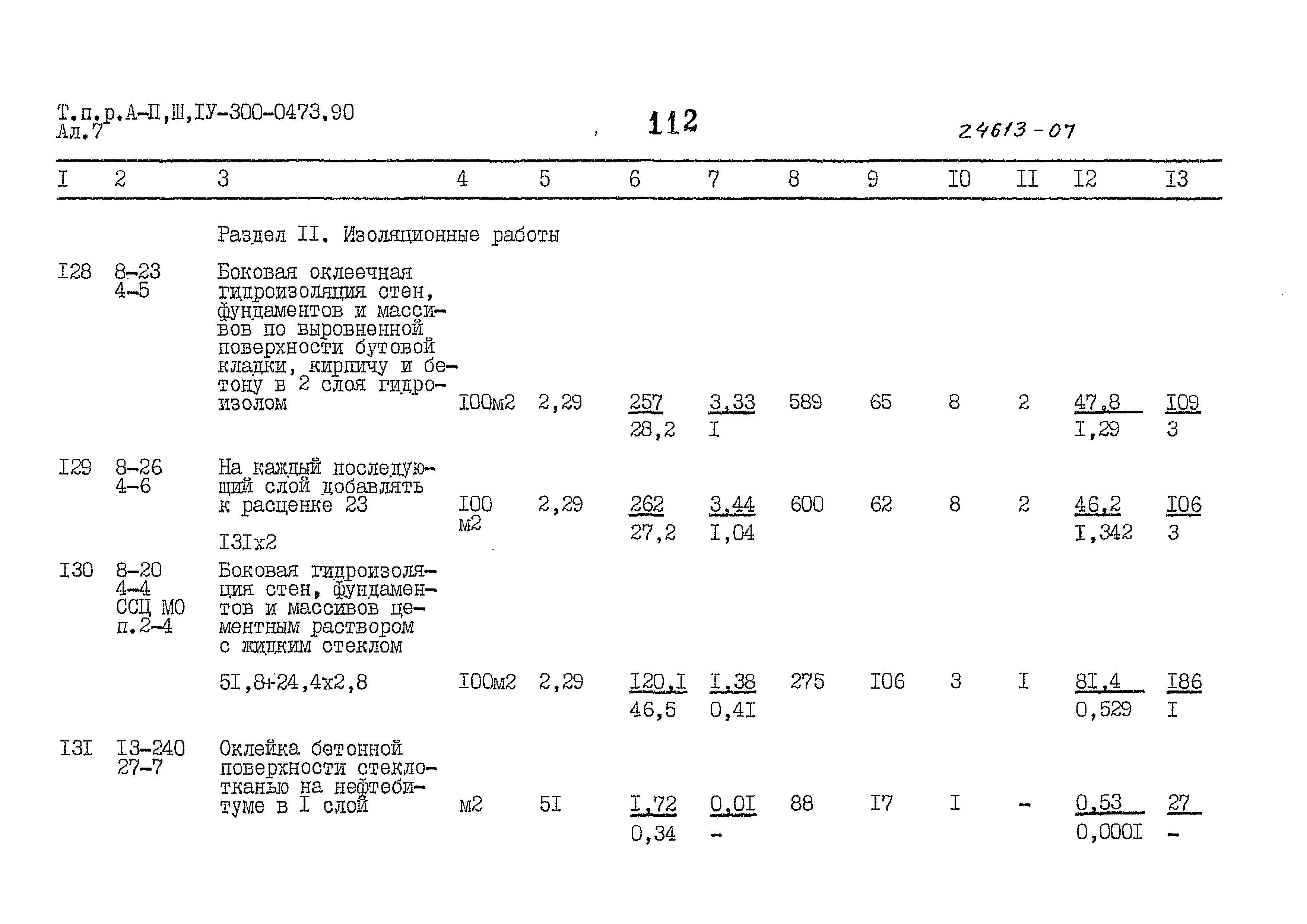 Типовые проектные решения А-II,III,IV-300-0473.90