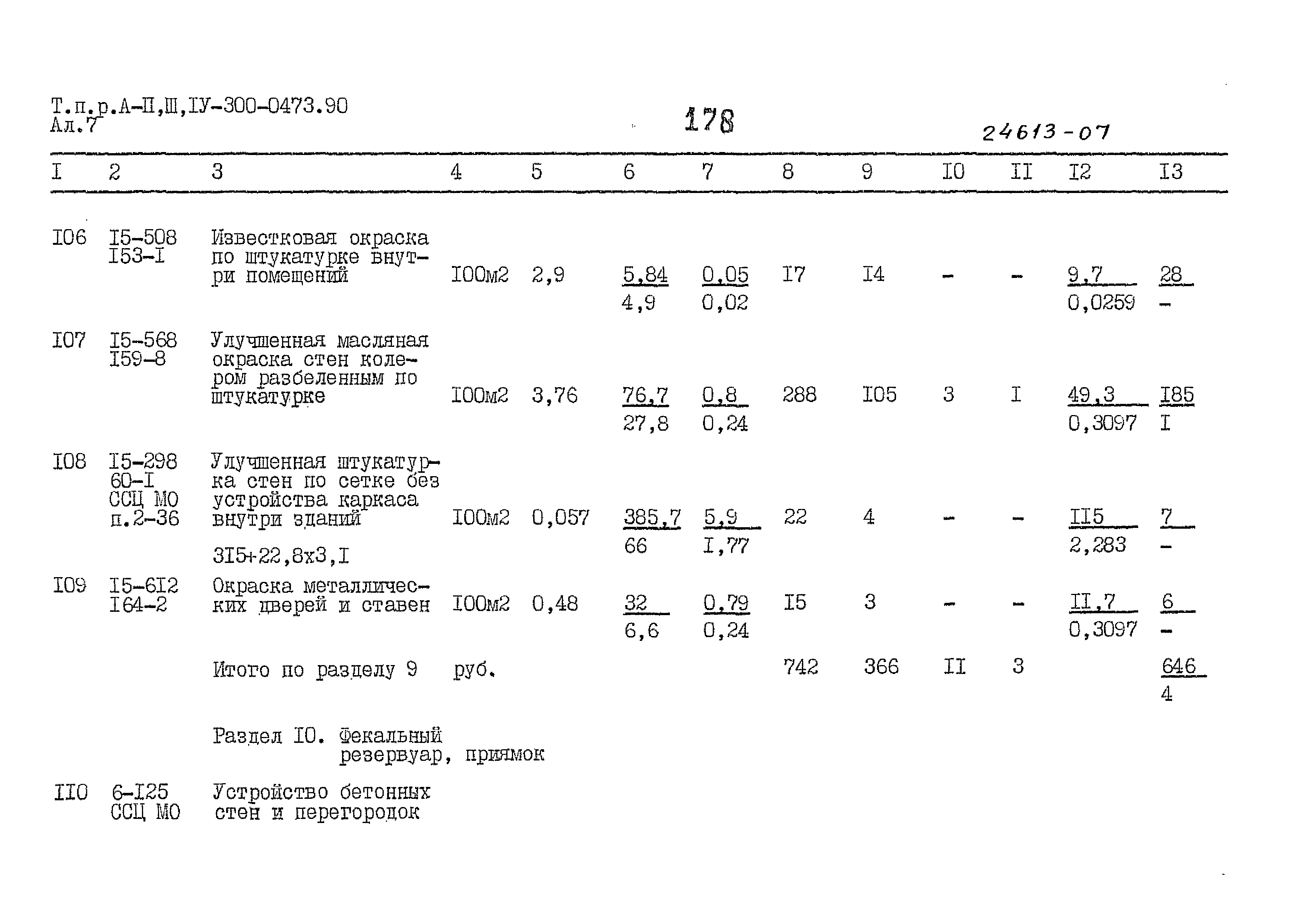 Типовые проектные решения А-II,III,IV-300-0473.90