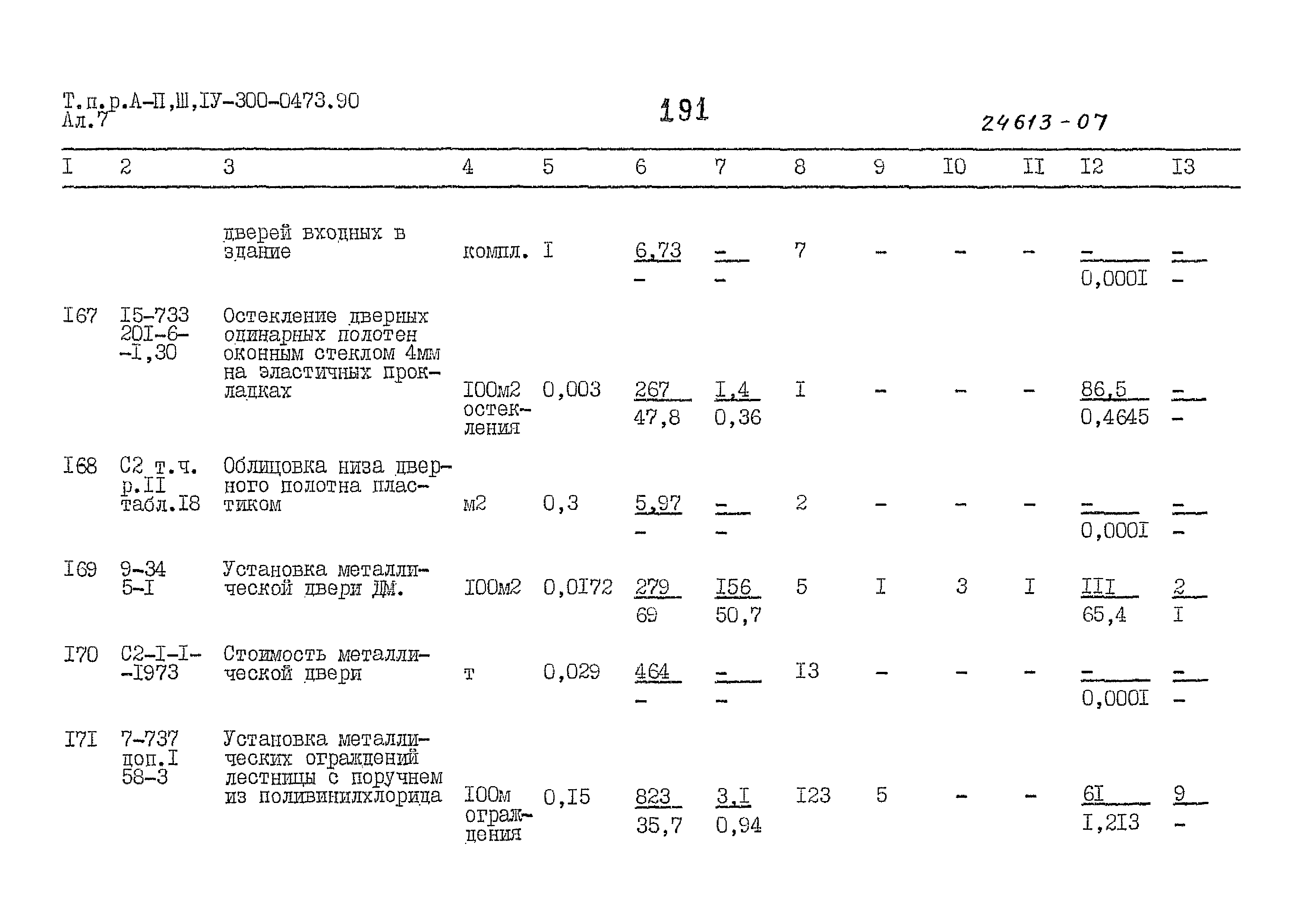 Типовые проектные решения А-II,III,IV-300-0473.90