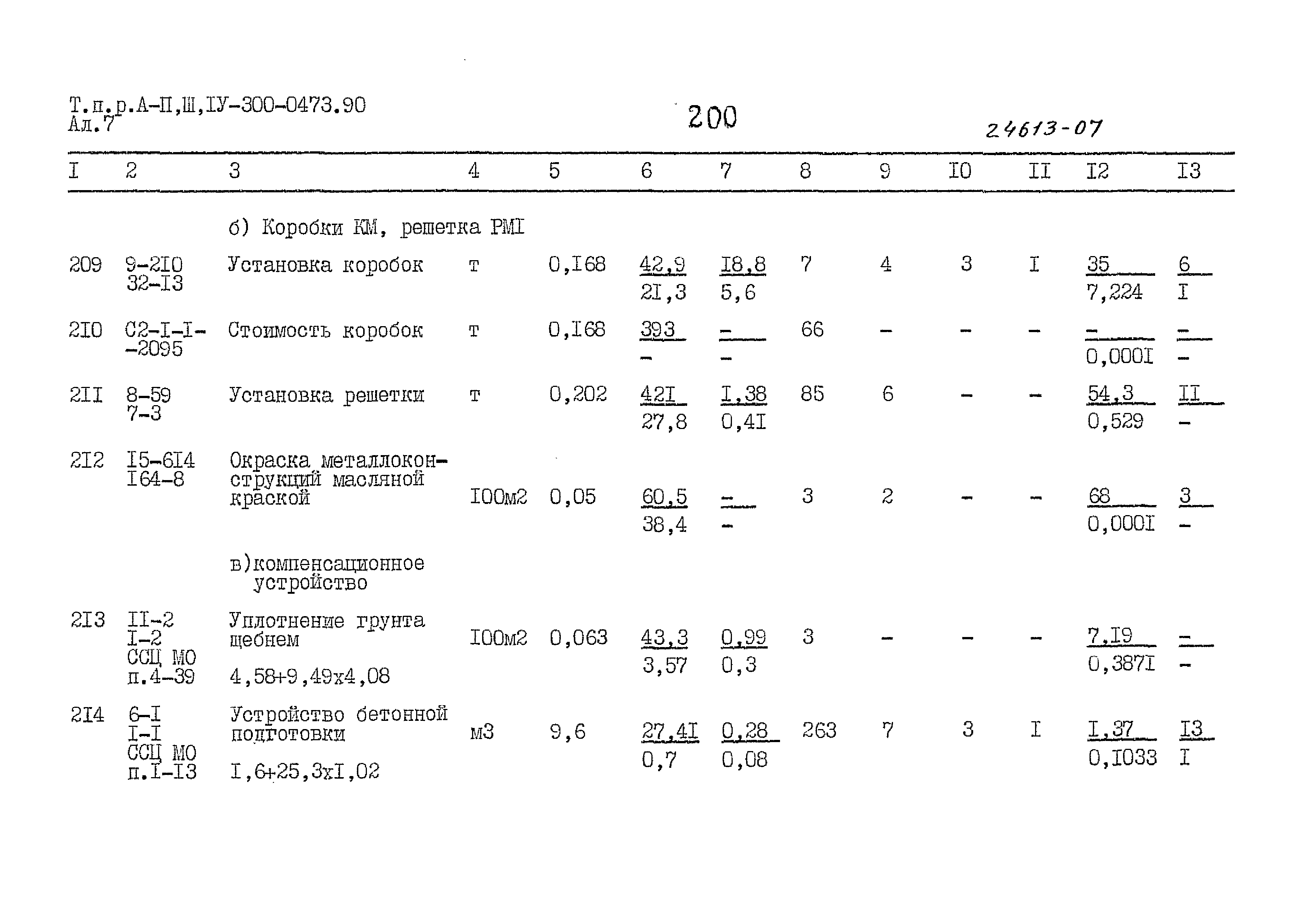 Типовые проектные решения А-II,III,IV-300-0473.90