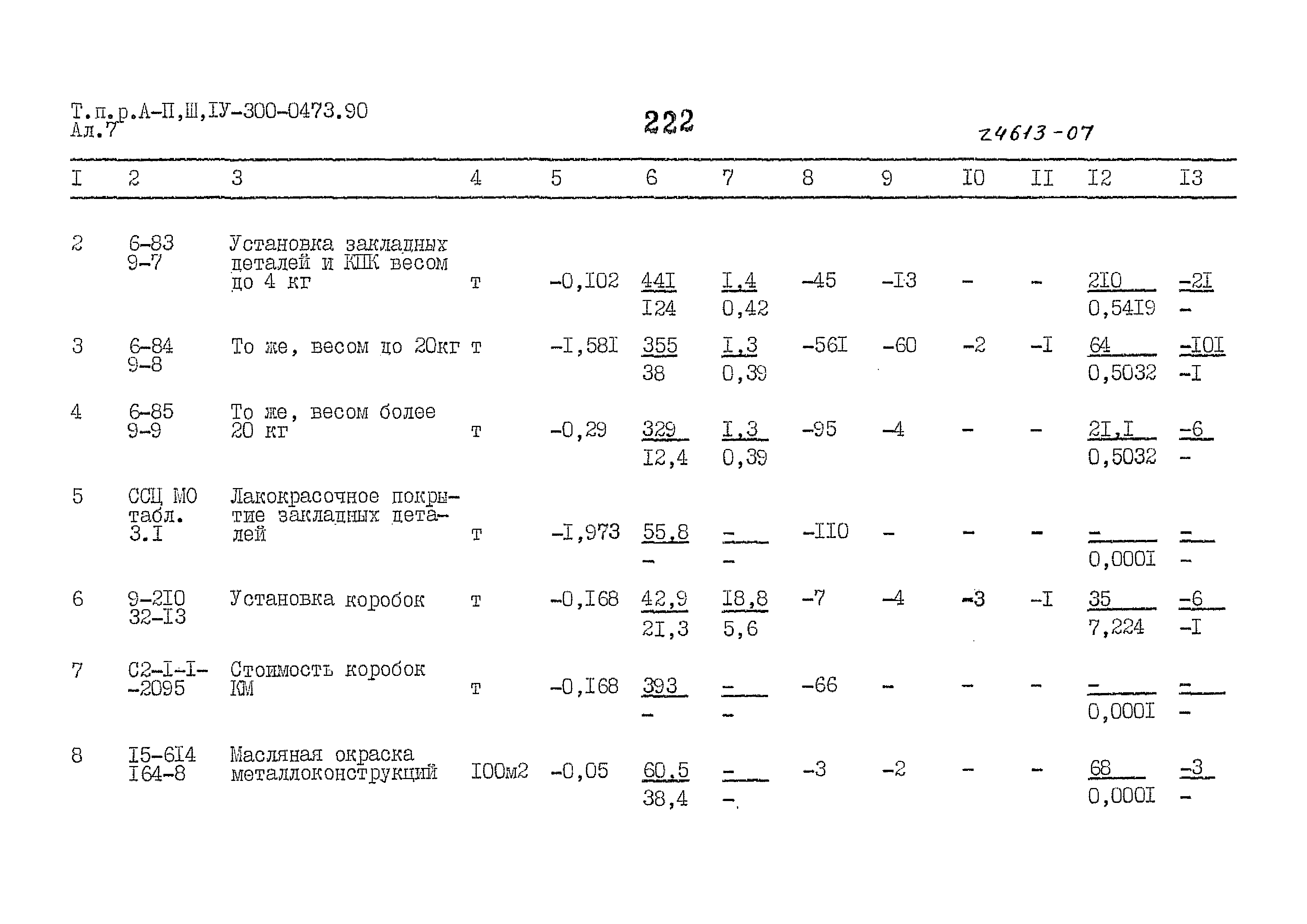 Типовые проектные решения А-II,III,IV-300-0473.90