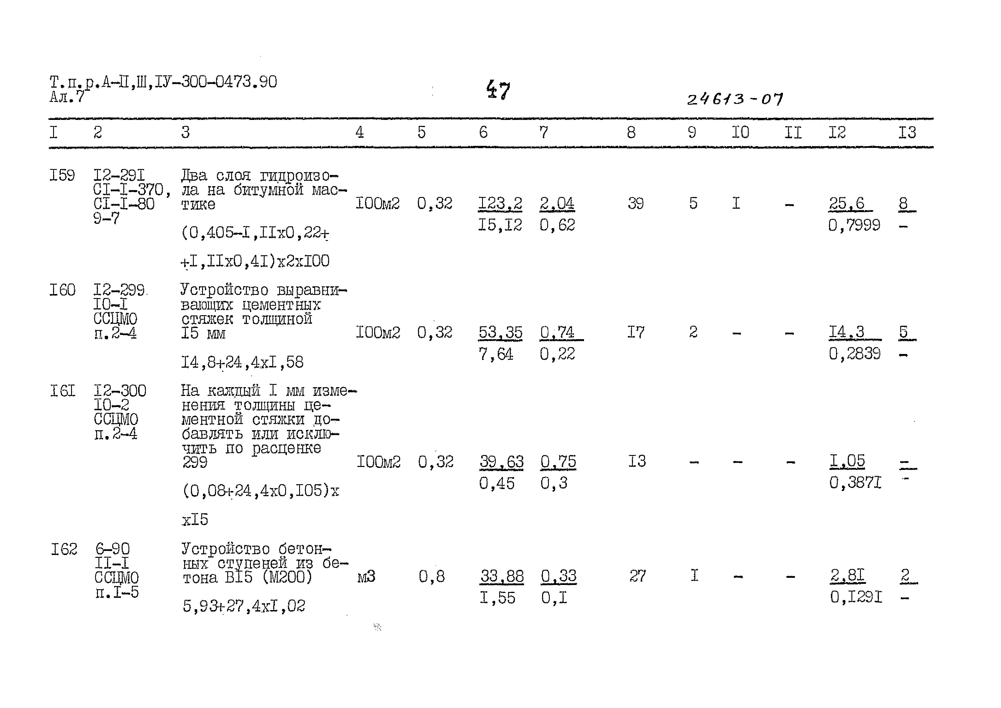 Типовые проектные решения А-II,III,IV-300-0473.90