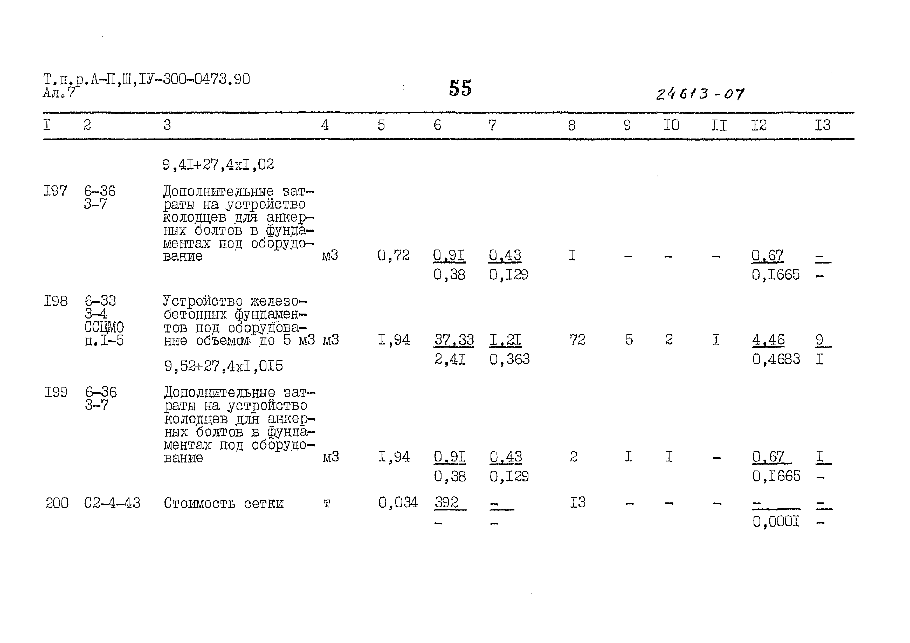 Типовые проектные решения А-II,III,IV-300-0473.90