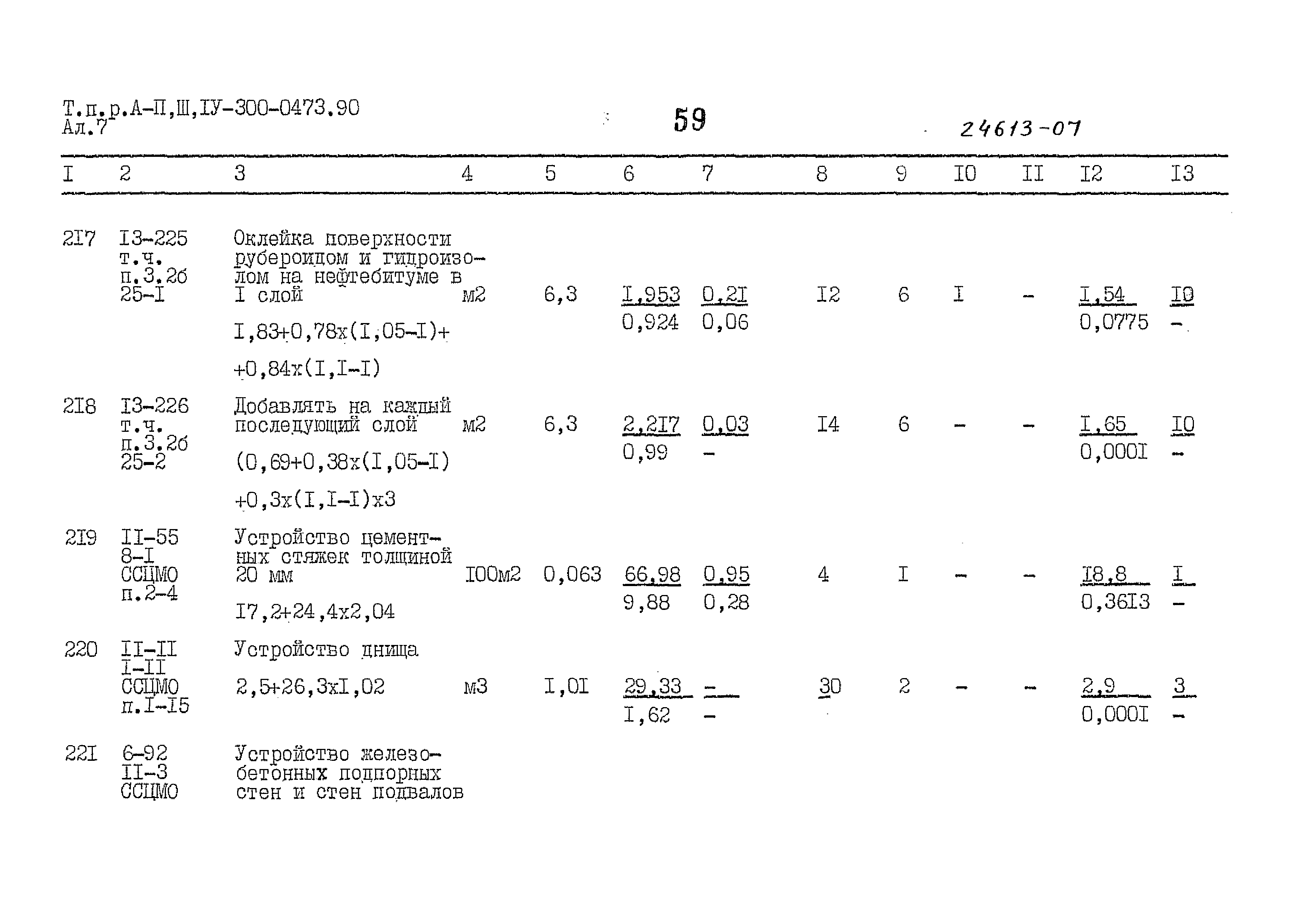 Типовые проектные решения А-II,III,IV-300-0473.90