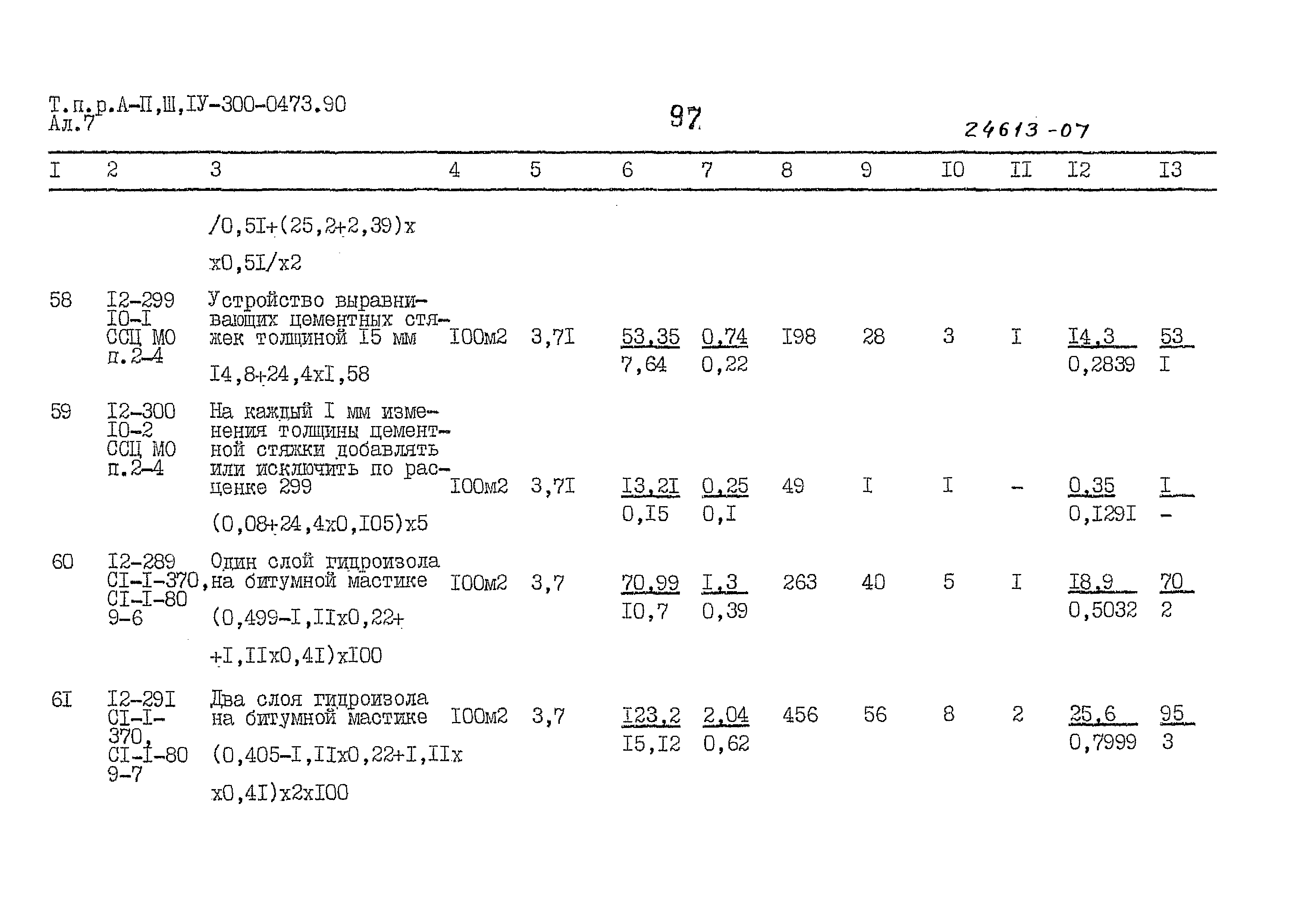 Типовые проектные решения А-II,III,IV-300-0473.90