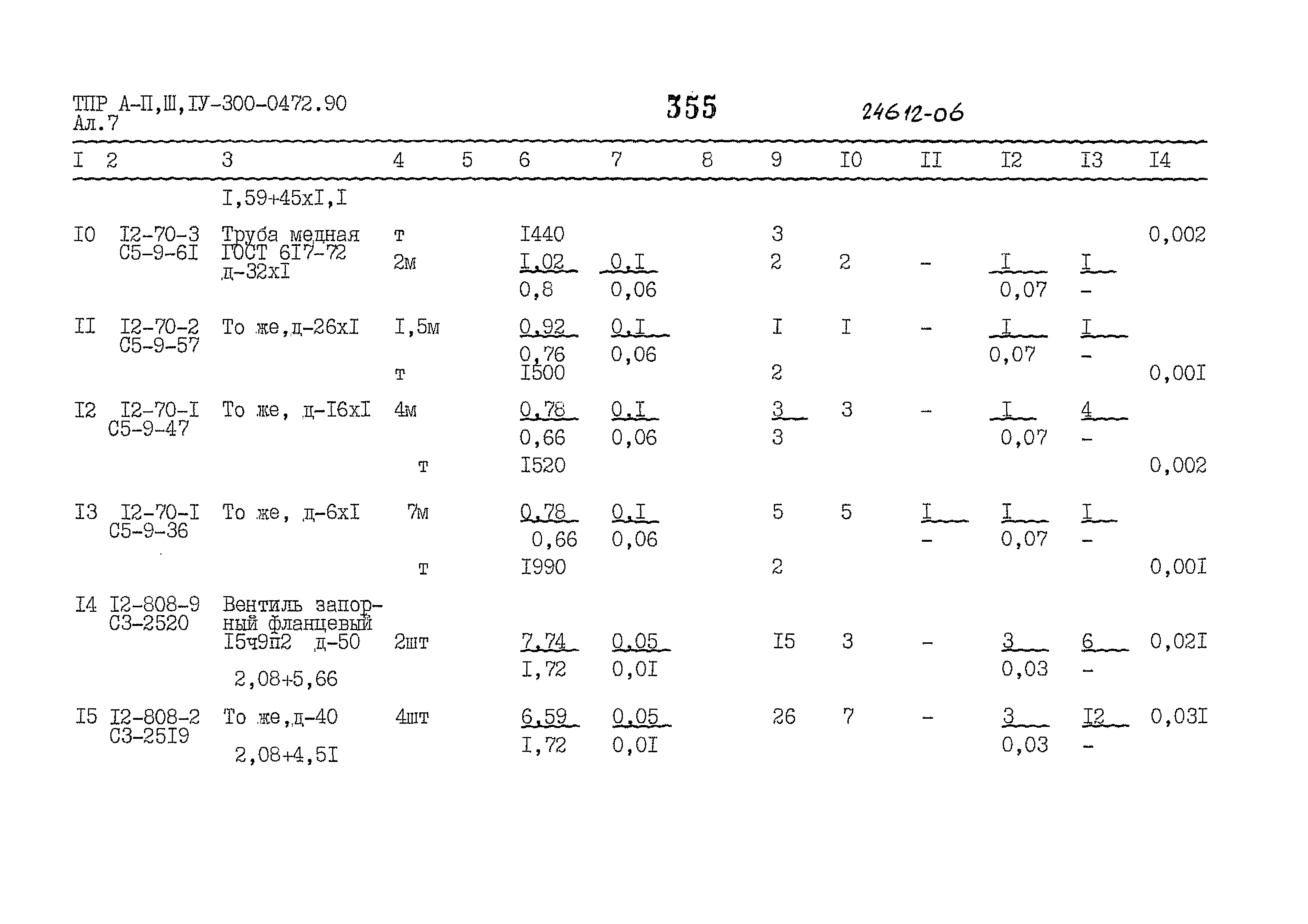 Типовые проектные решения А-II,III,IV-300-0472.90