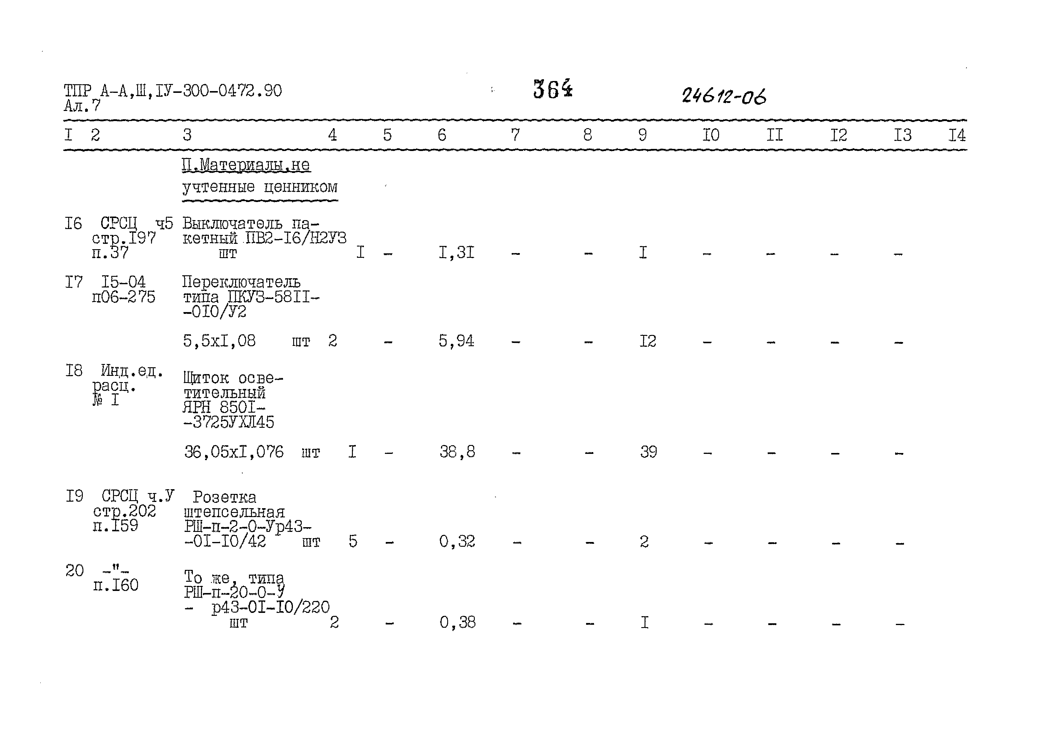 Типовые проектные решения А-II,III,IV-300-0472.90