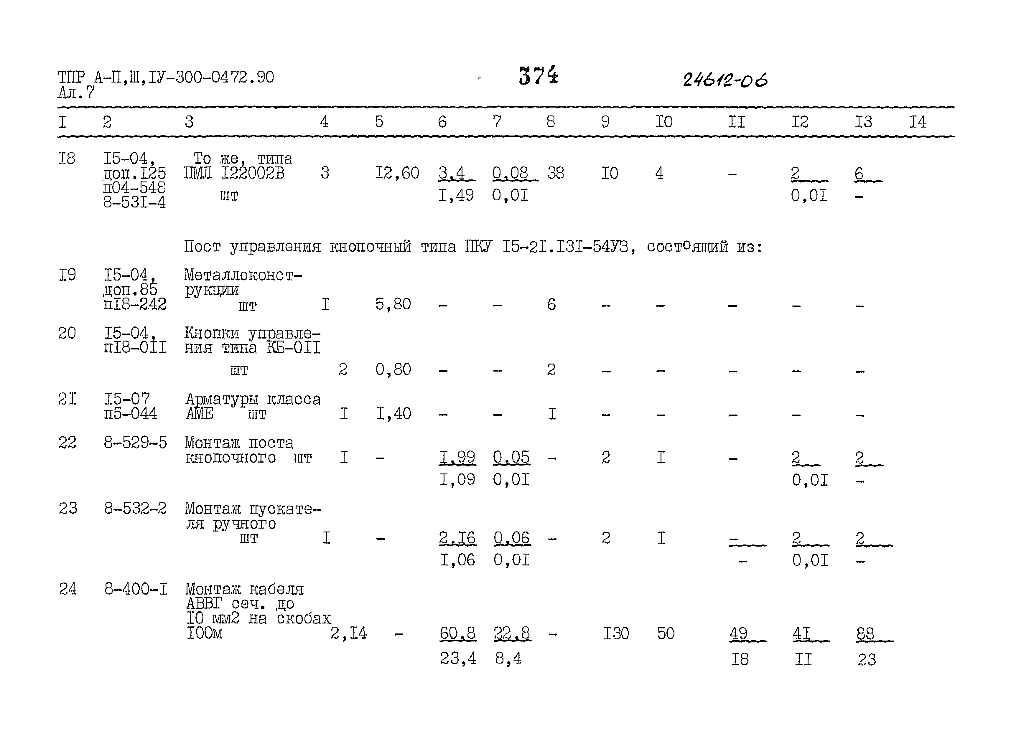 Типовые проектные решения А-II,III,IV-300-0472.90