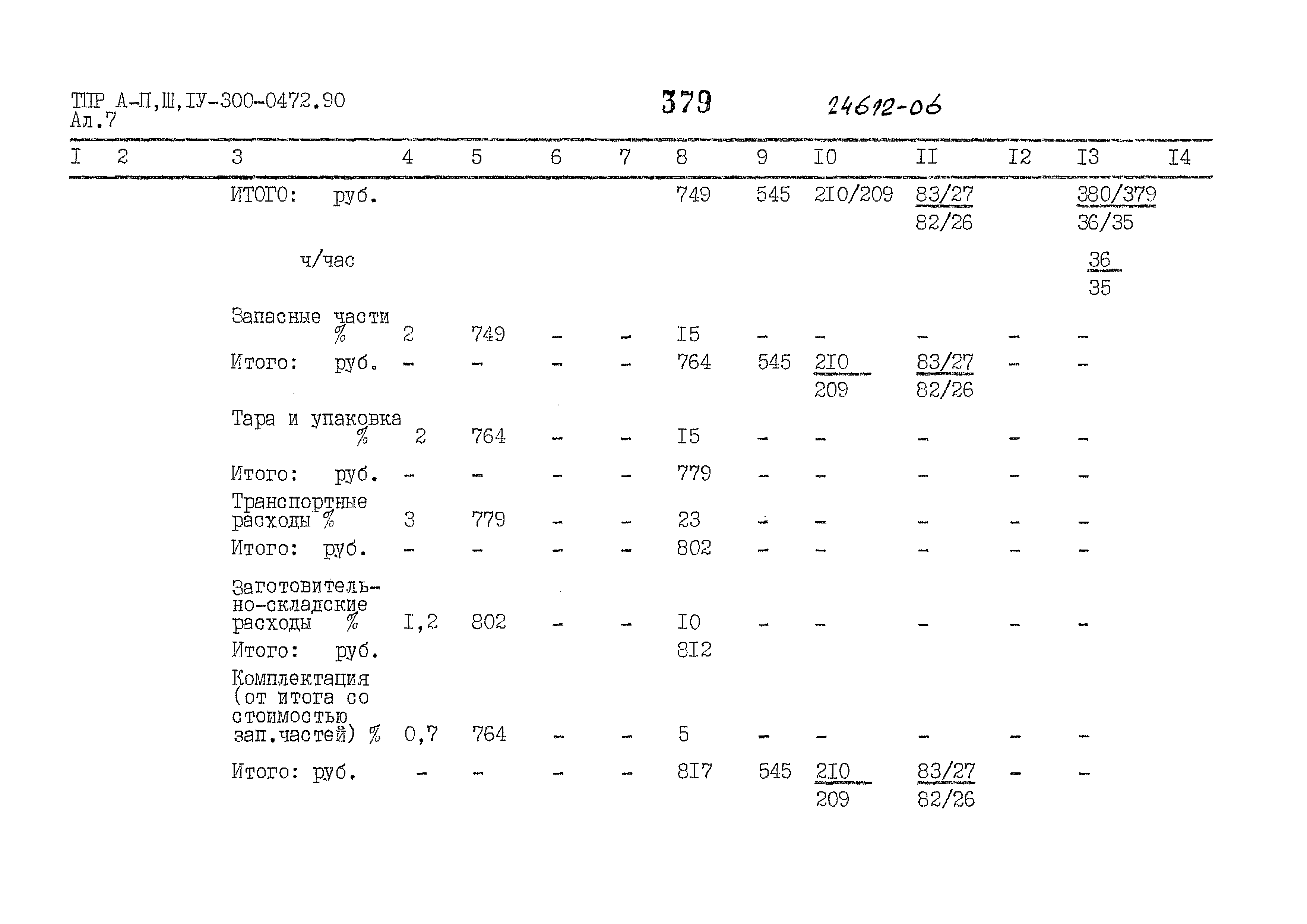 Типовые проектные решения А-II,III,IV-300-0472.90