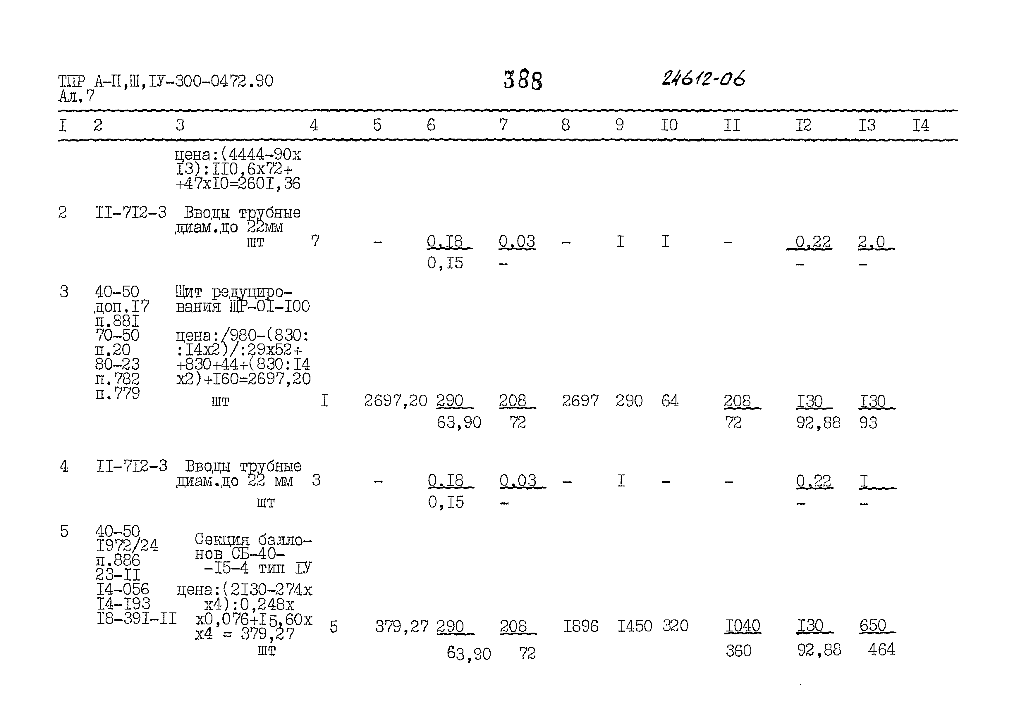 Типовые проектные решения А-II,III,IV-300-0472.90