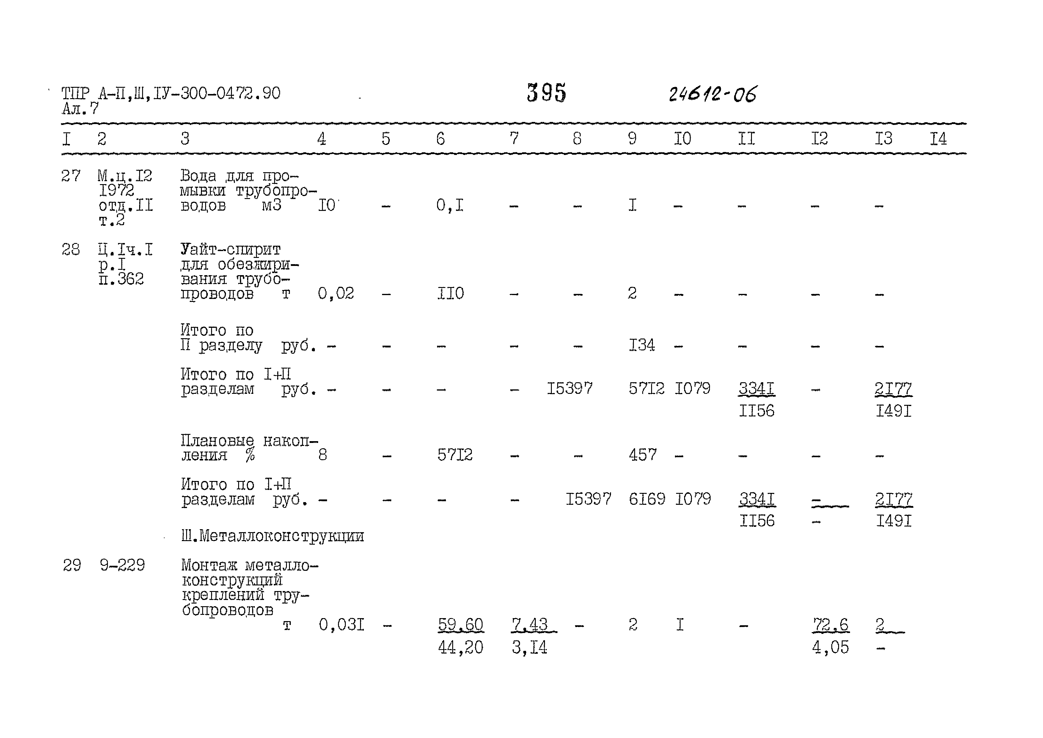 Типовые проектные решения А-II,III,IV-300-0472.90