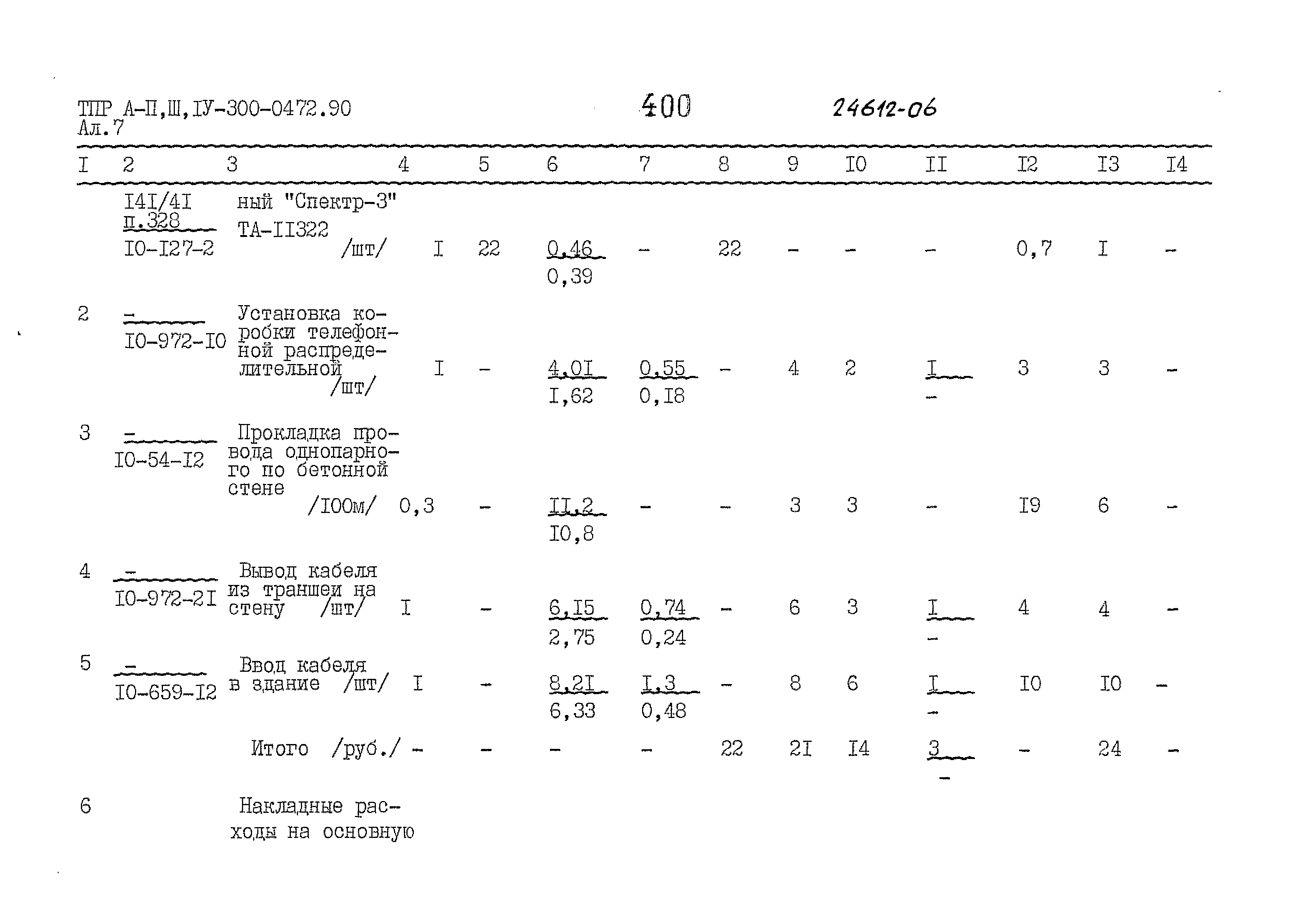 Типовые проектные решения А-II,III,IV-300-0472.90