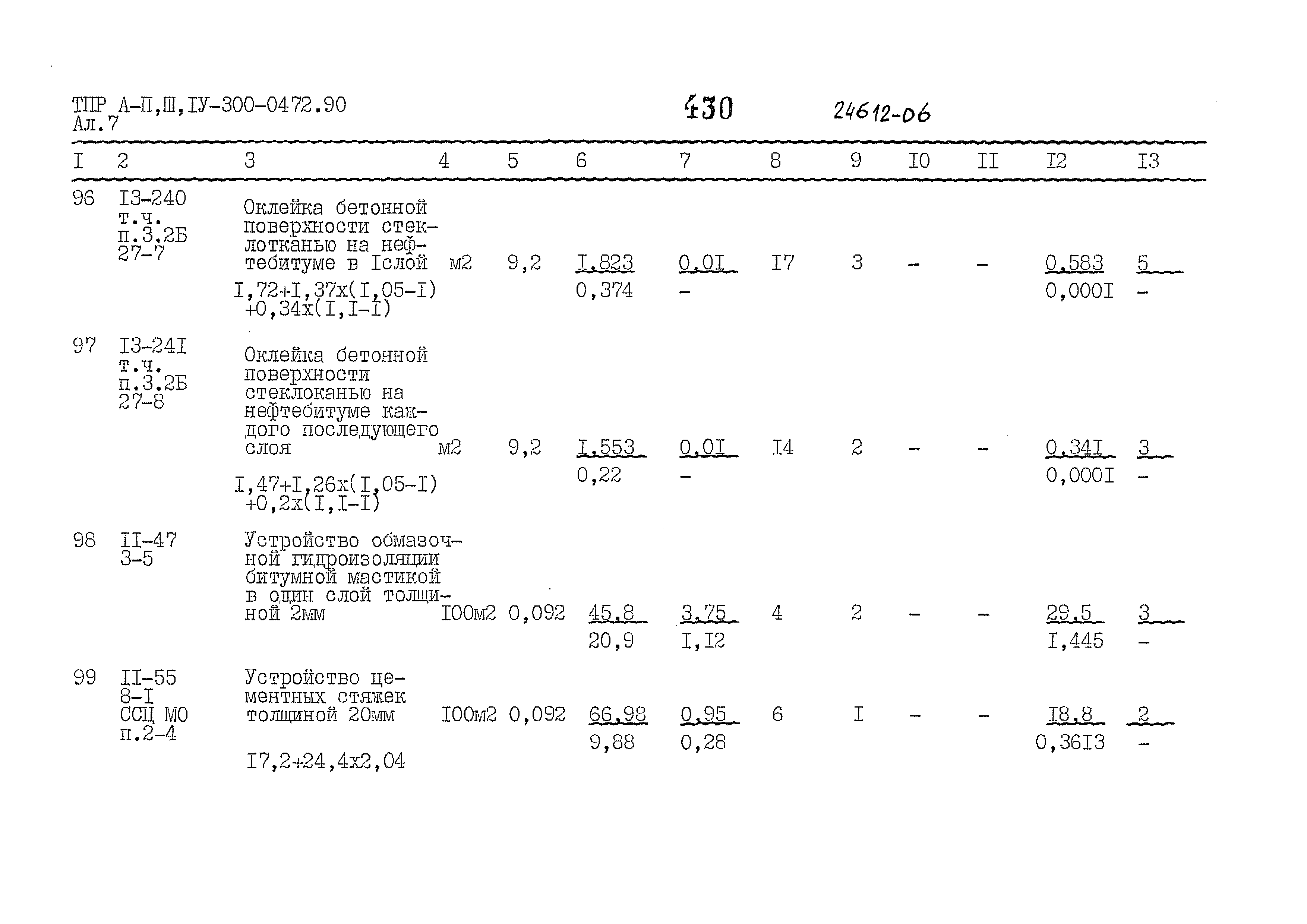 Типовые проектные решения А-II,III,IV-300-0472.90