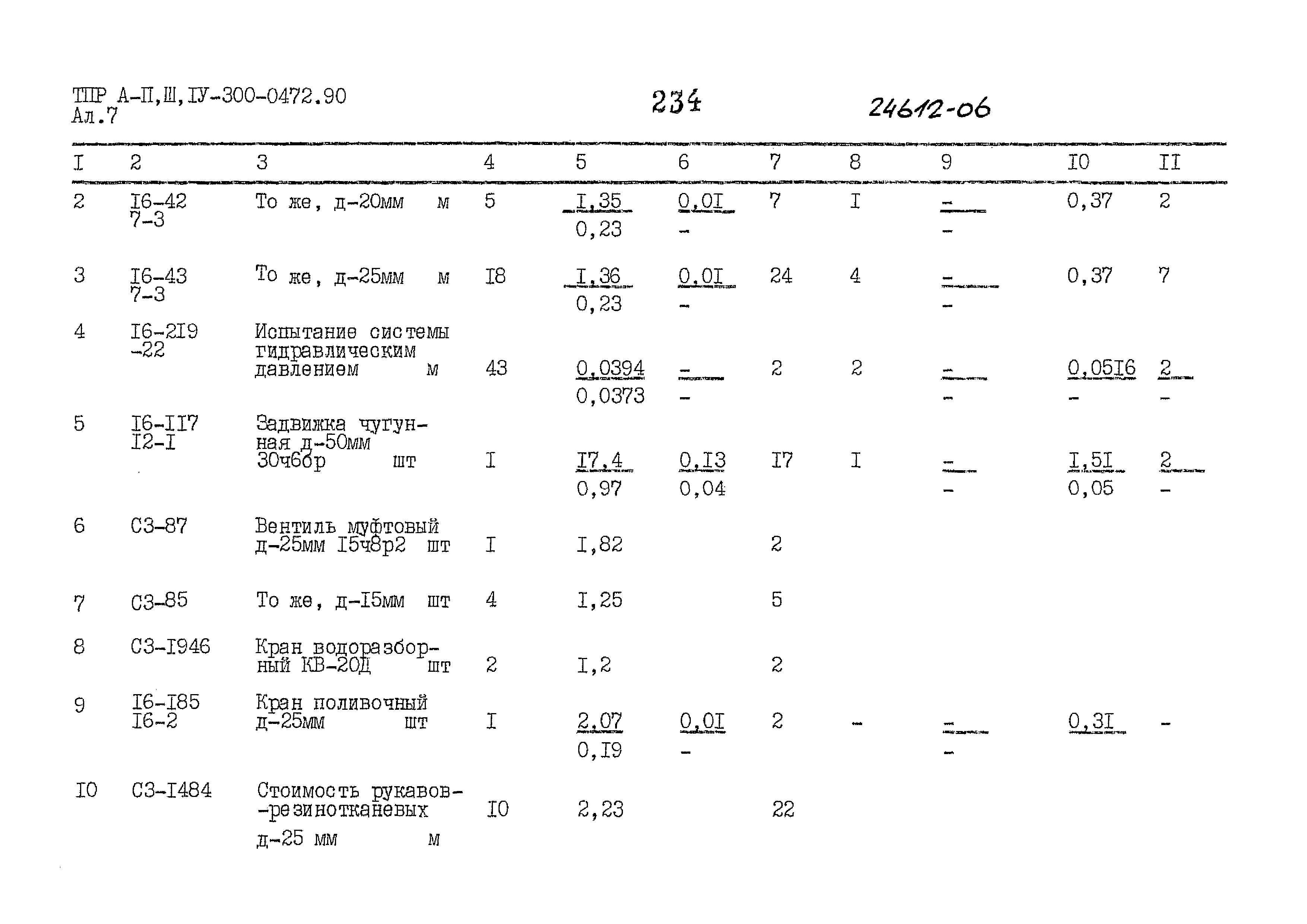 Типовые проектные решения А-II,III,IV-300-0472.90