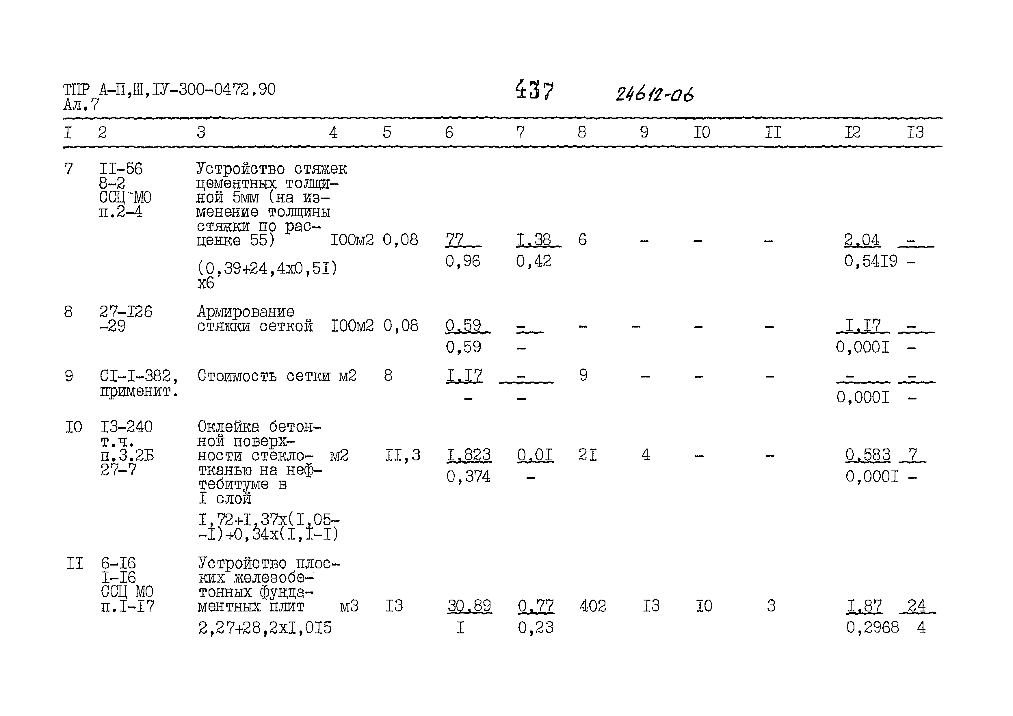 Типовые проектные решения А-II,III,IV-300-0472.90