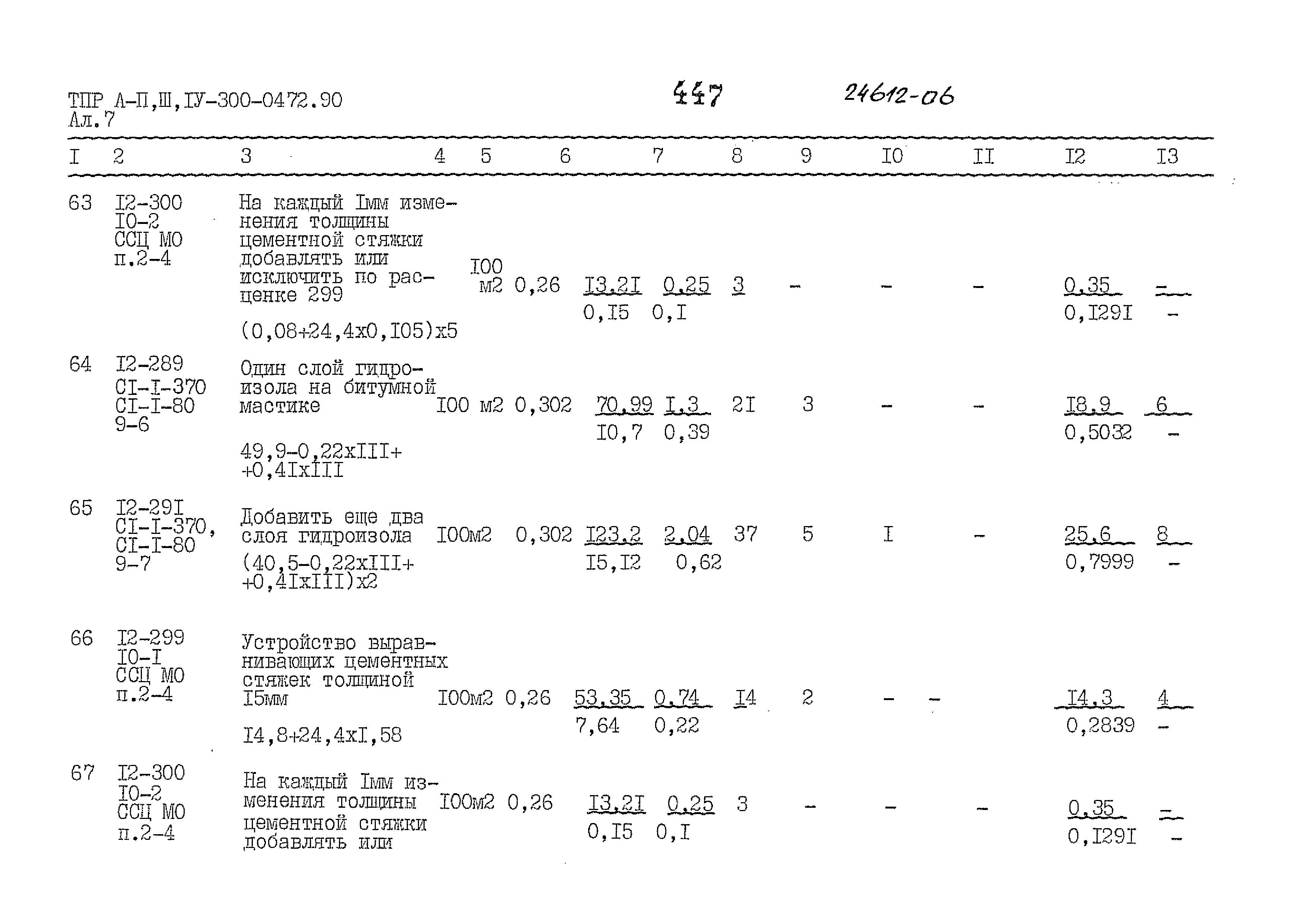 Типовые проектные решения А-II,III,IV-300-0472.90