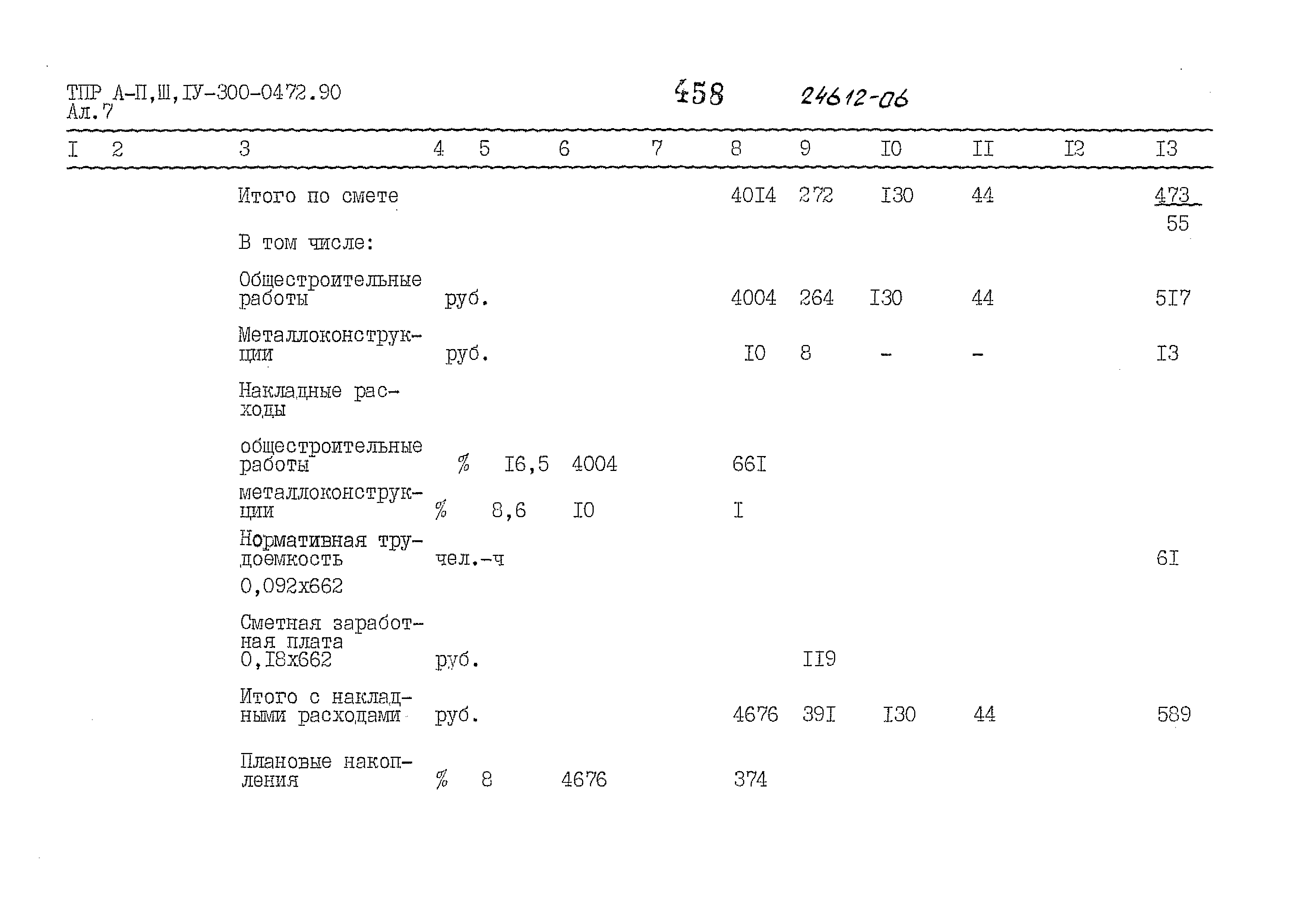 Типовые проектные решения А-II,III,IV-300-0472.90